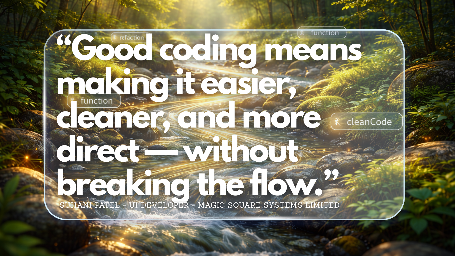 Good coding means making it easier image