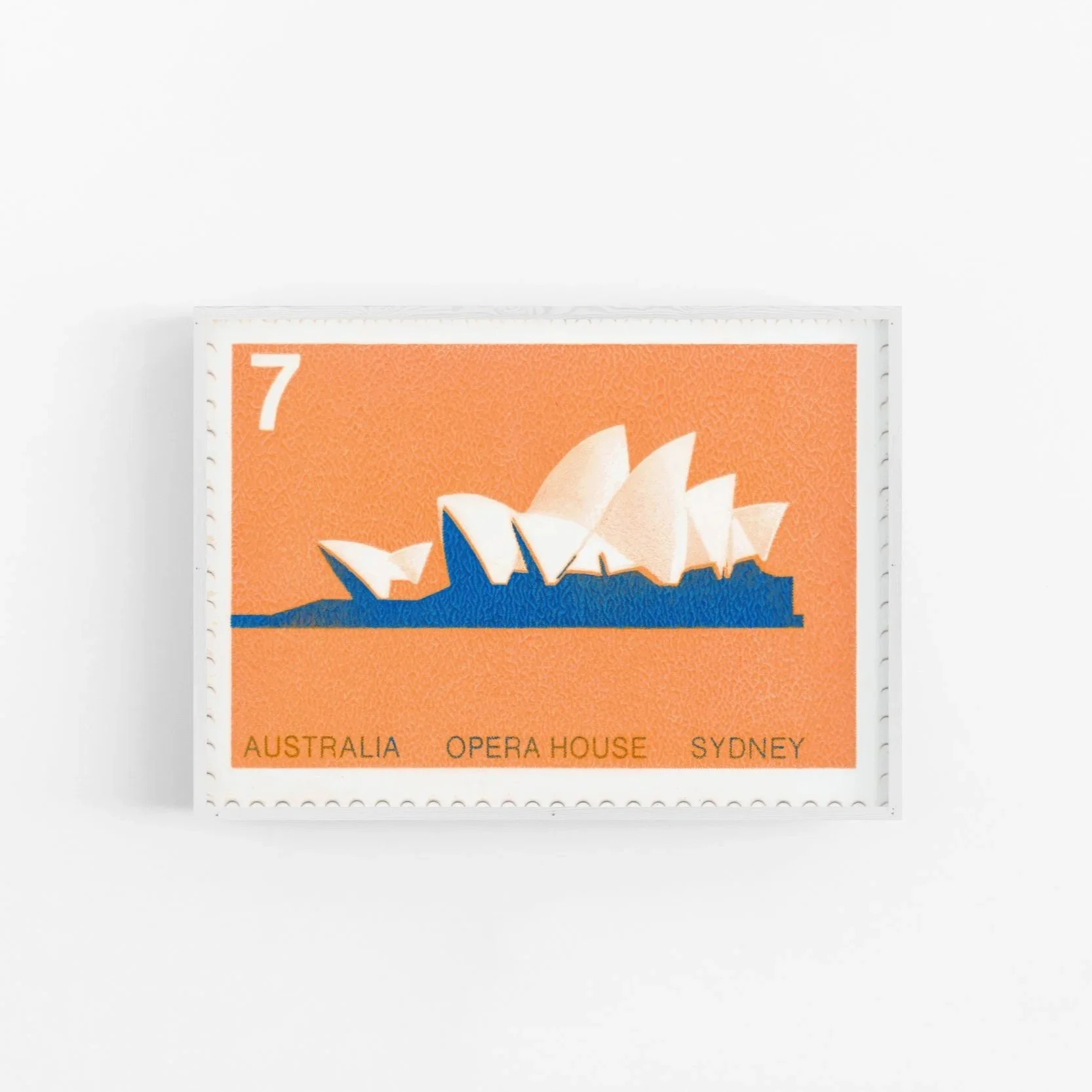 Sydney Opera House stamp, orange Civil Press edition