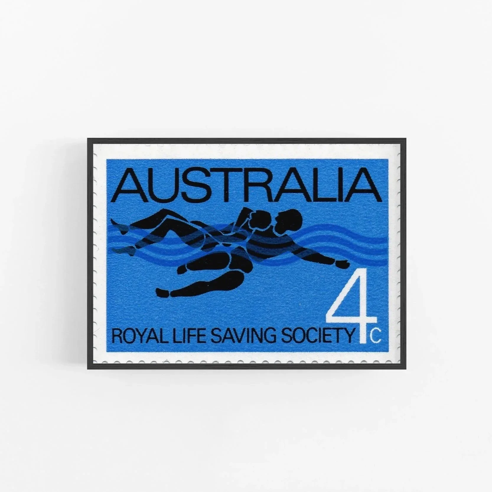Royal Life Saving Society 75th anniversary stamp, 1966, designed by John Mason