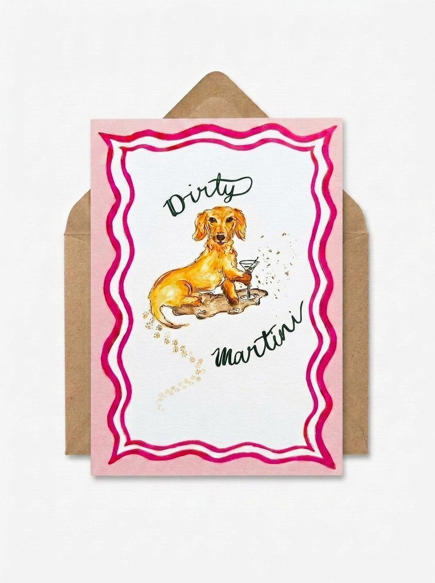'Dirty martini' card