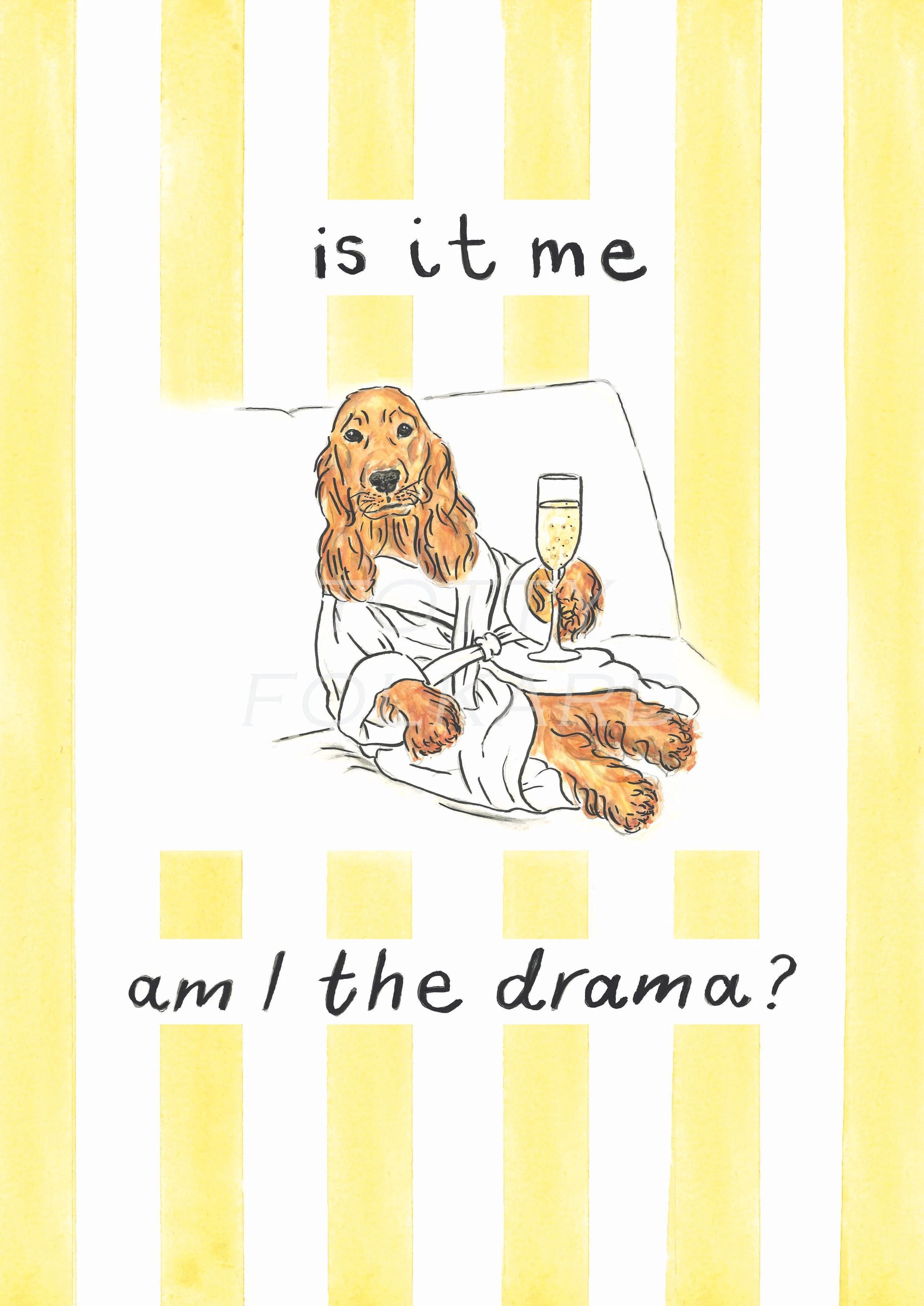 'Is it me, Am I the drama?' A3 print