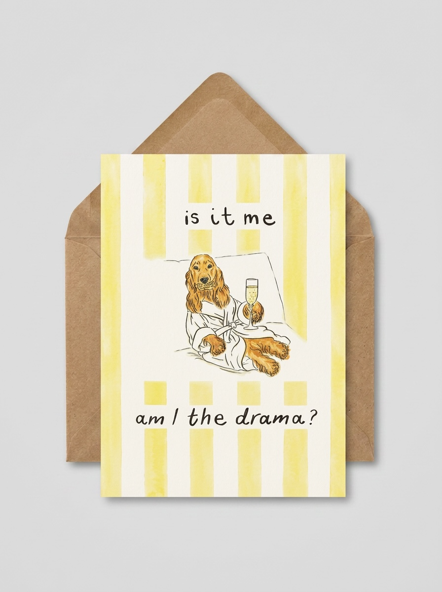 'Is it me, am I the drama' card