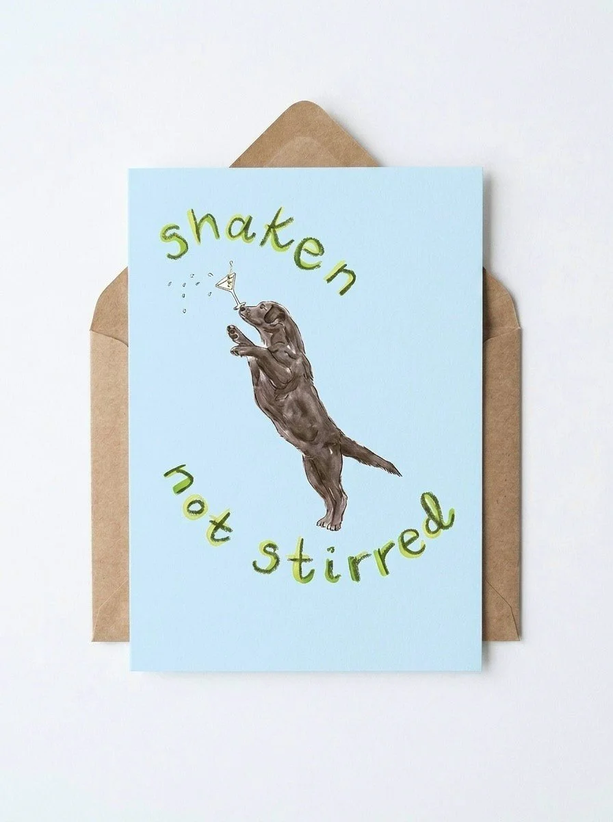 'Shaken not stirred' card
