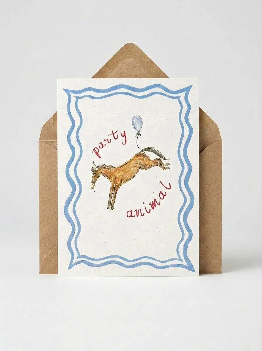 'Party animal' card