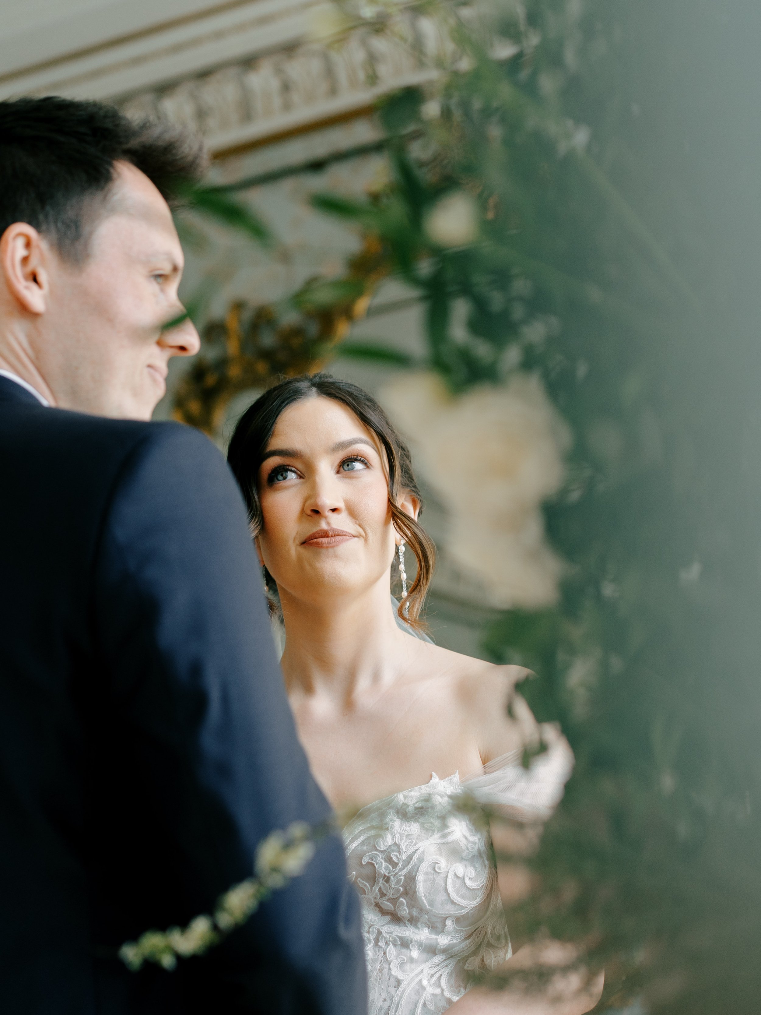 Wedding ceremony at Pynes House in Exeter, Devon