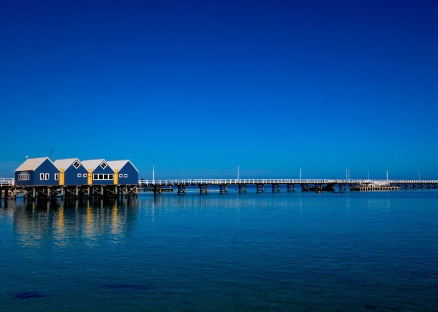 On a blue day in Busselton Western Australia