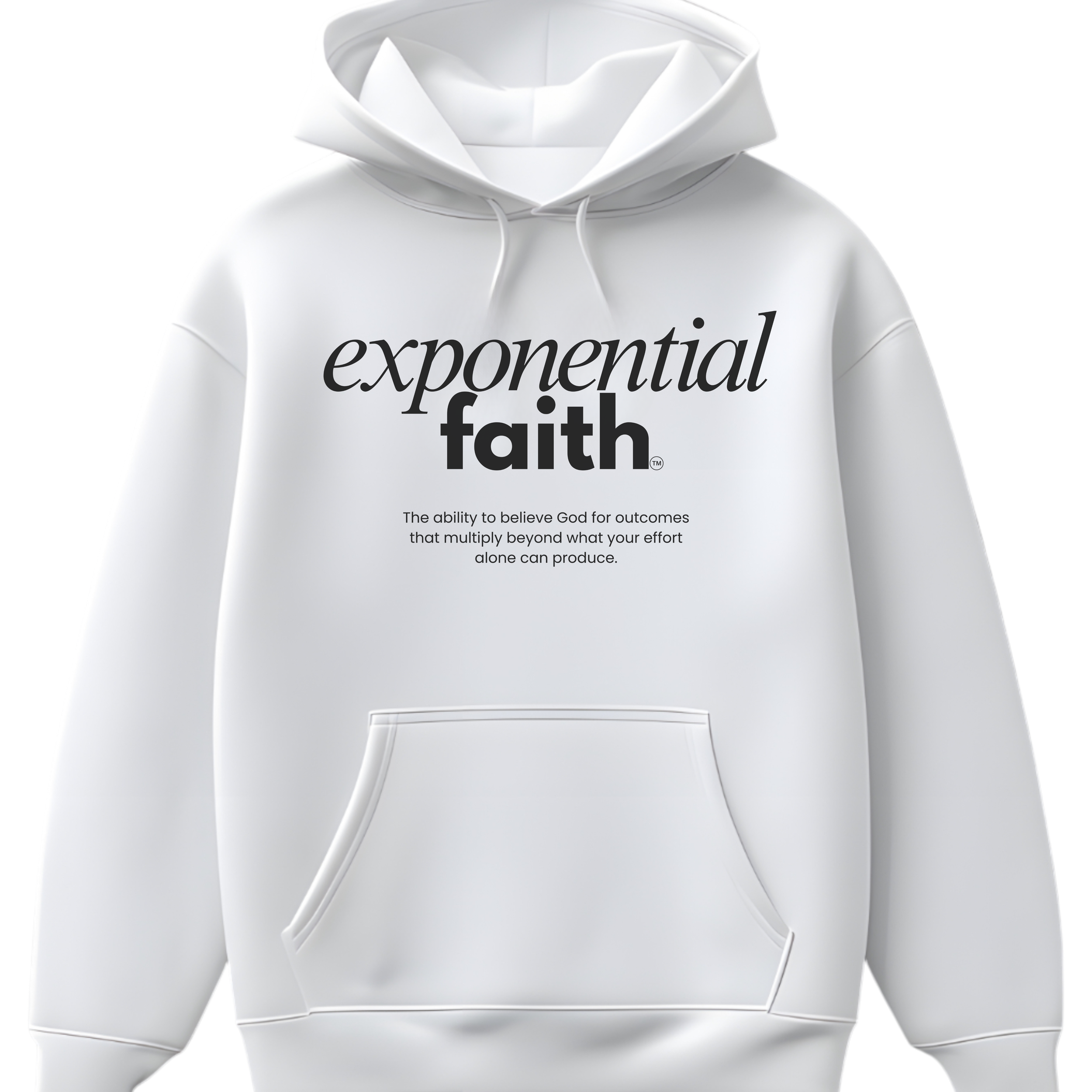 Exponential Faith Hoodie — Inspirational Pullover for Christians