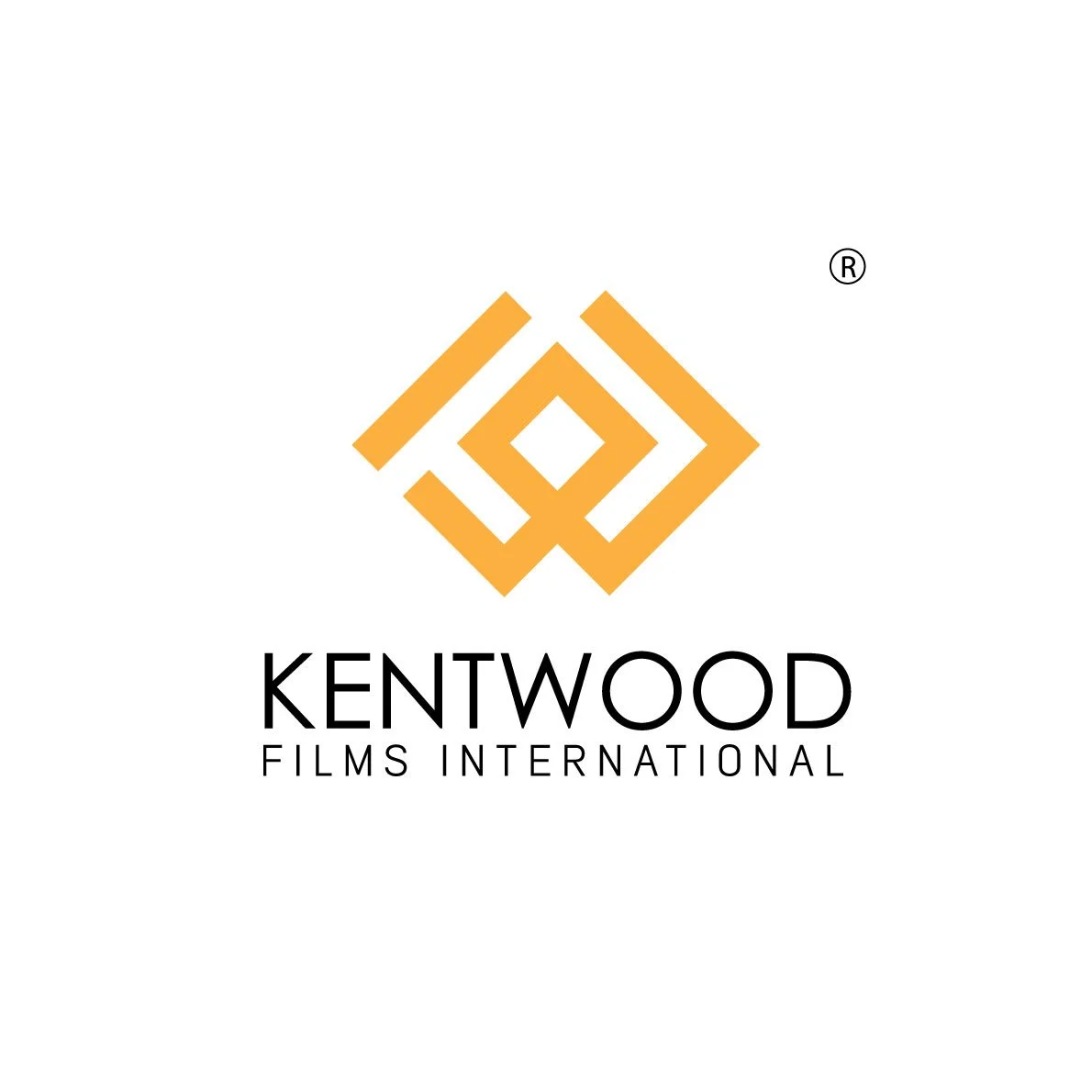 The logo features an orange geometric design above the text 'KENTWOOD FILMS INTERNATIONAL' on a white background.