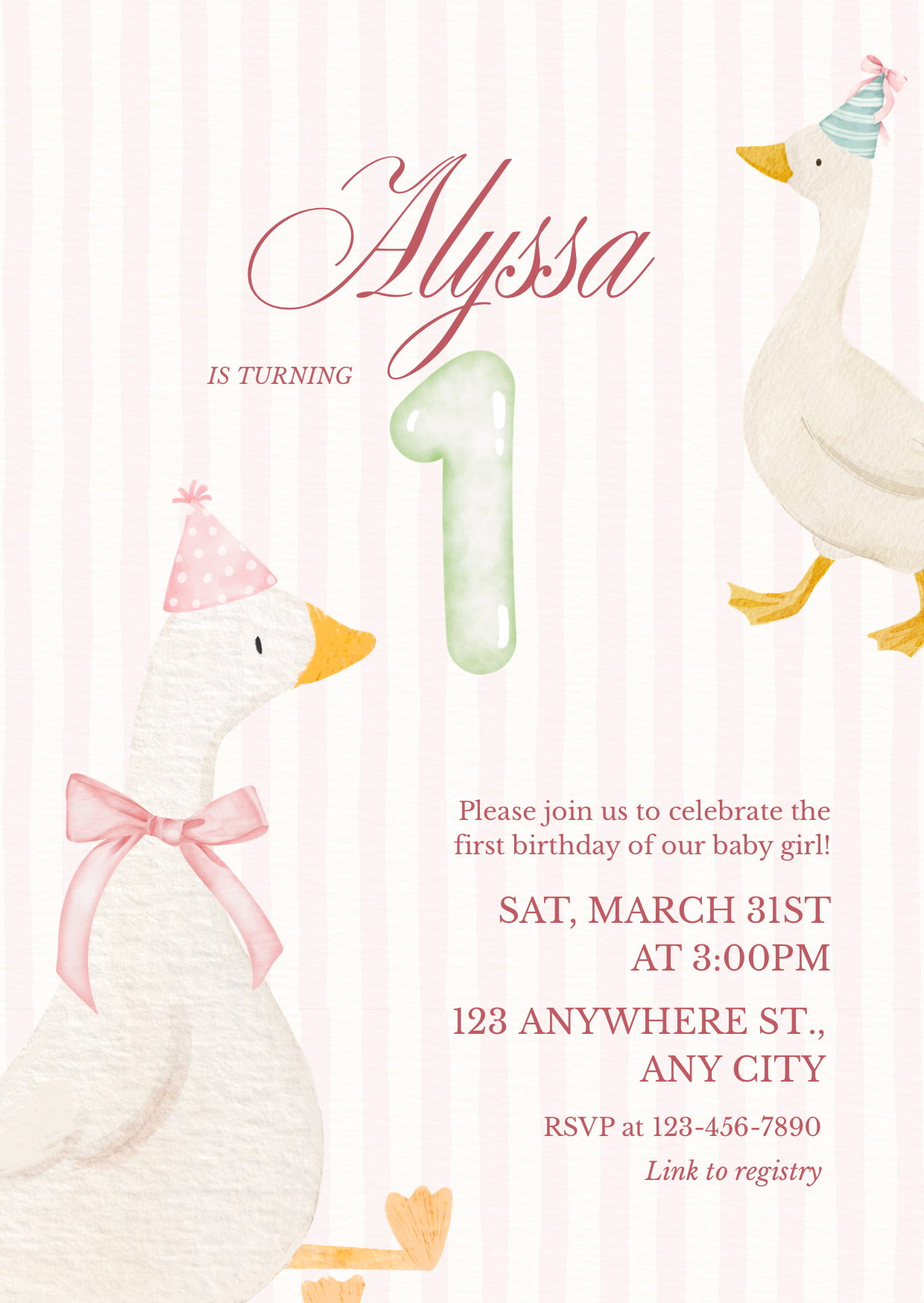 Pink Watercolor Illustrated Babys Birthday Invitation.png