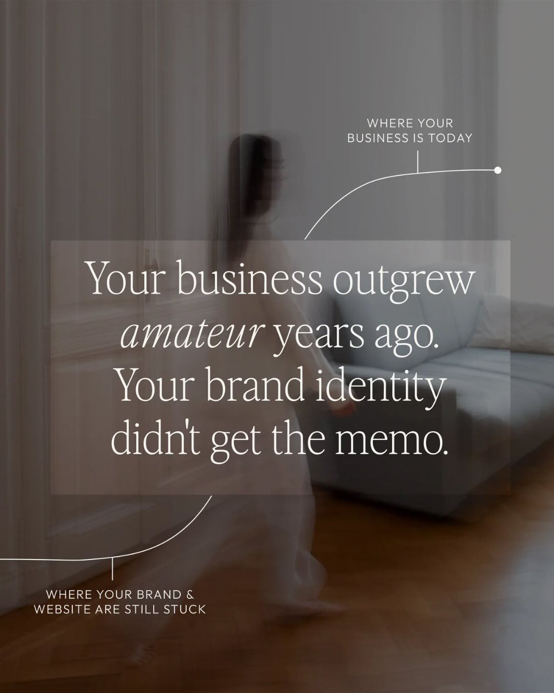 90% of the discovery calls I have start with something along the lines of &ldquo;the business has taken off and now the DIY logo that my cousin&rsquo;s best friend designed in 2021 just feels really amateur. I&rsquo;m worried I&rsquo;m giving off the