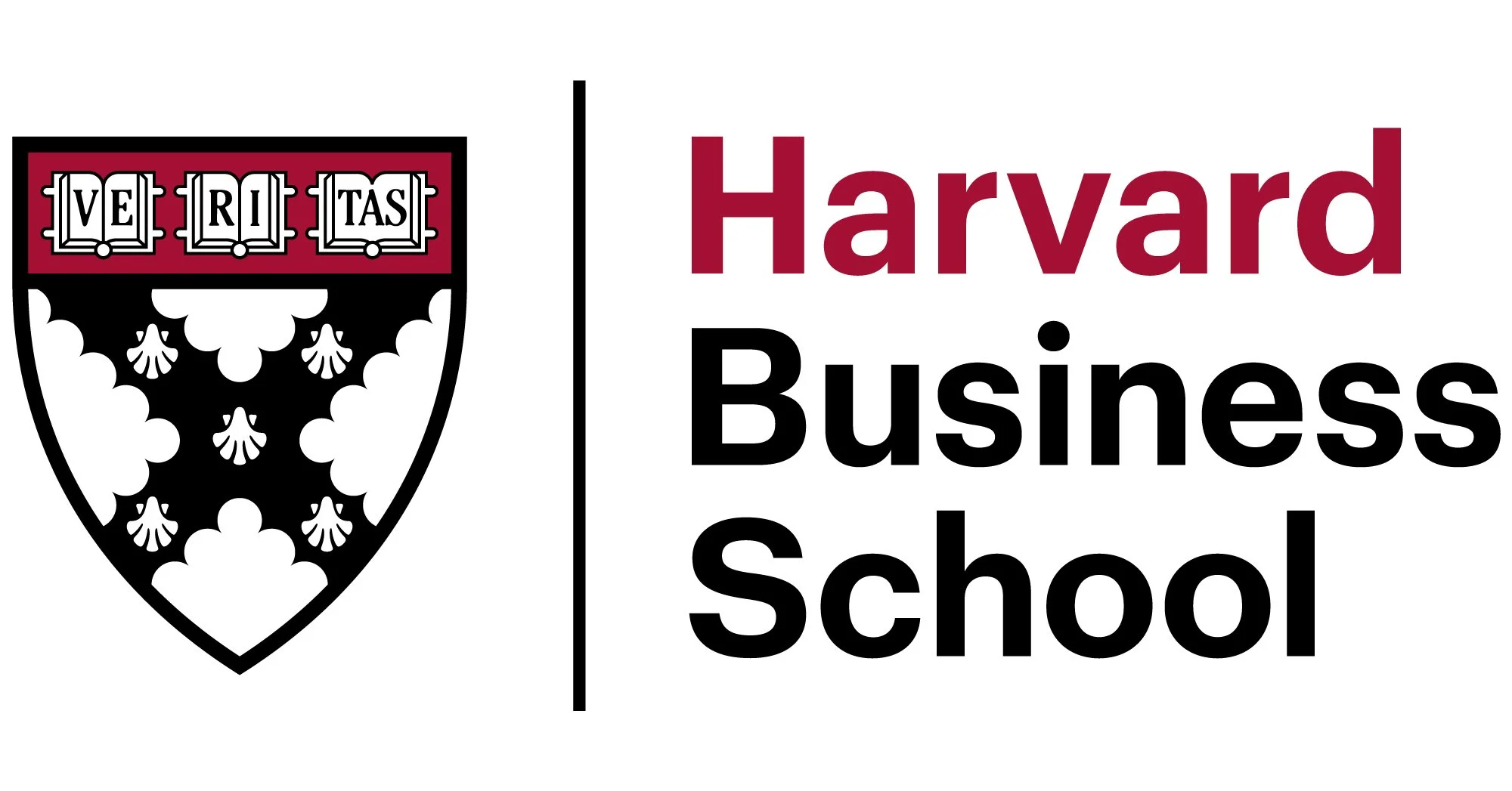 Harvard Business School logo with a shield emblem and the text 'Harvard Business School' in bold lettering.