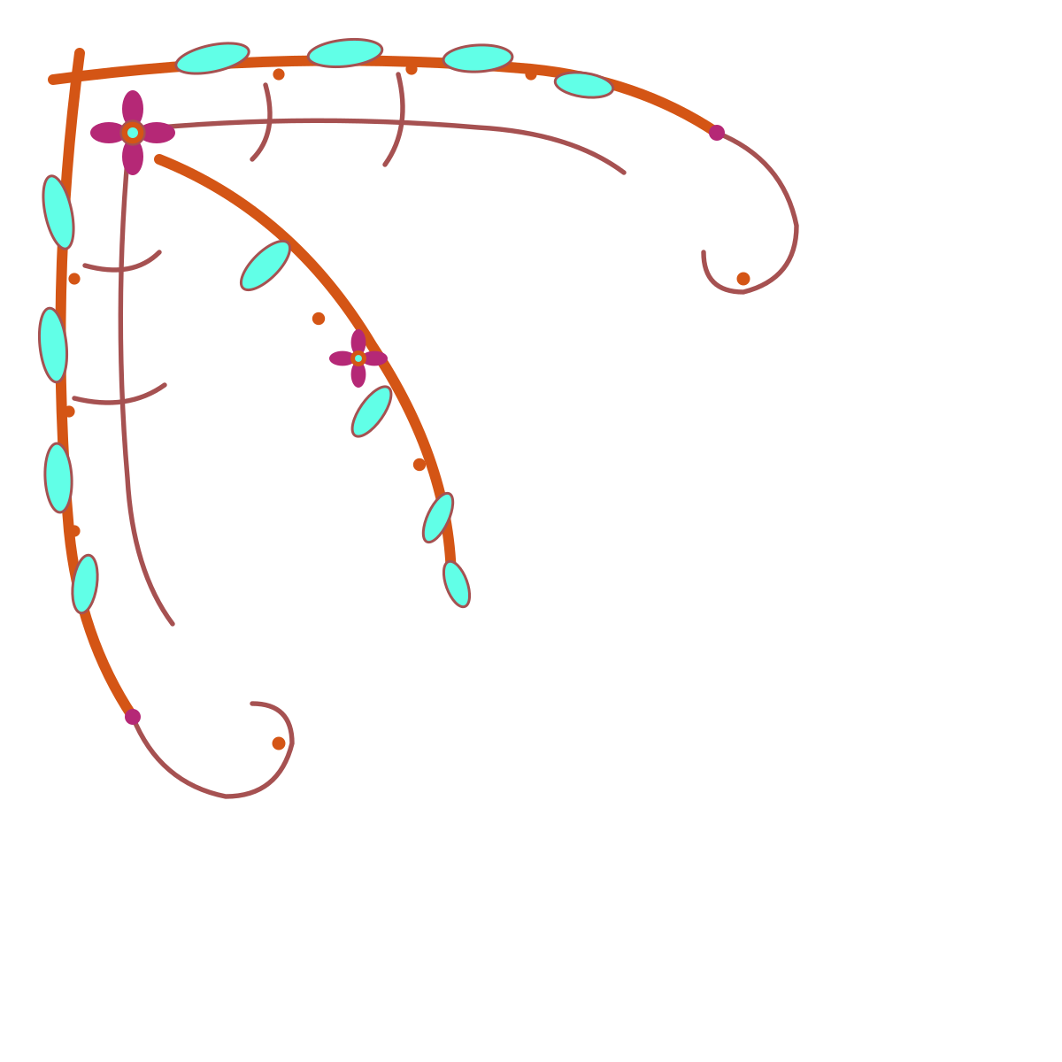 Diagram of a flowering plant's reproductive parts, including a pistil, style, stigma, ovary, pollen tube, and ovule.