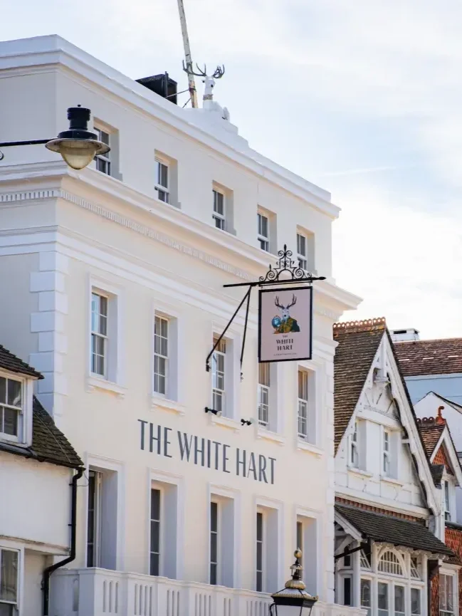 The White Hart hotel in Lewes, East Sussex and home to the Headstrong Club where Thomas Paine debated his ideas