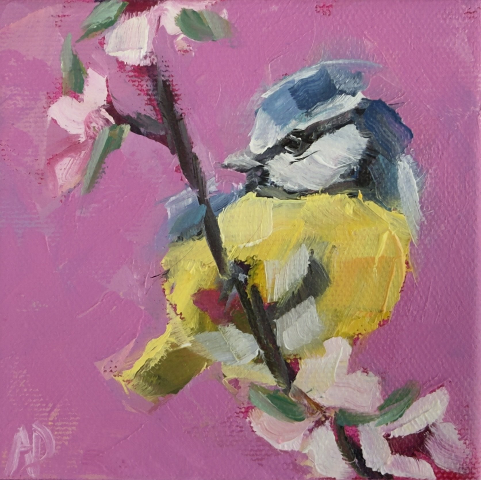 Bird on a Blossom Branch