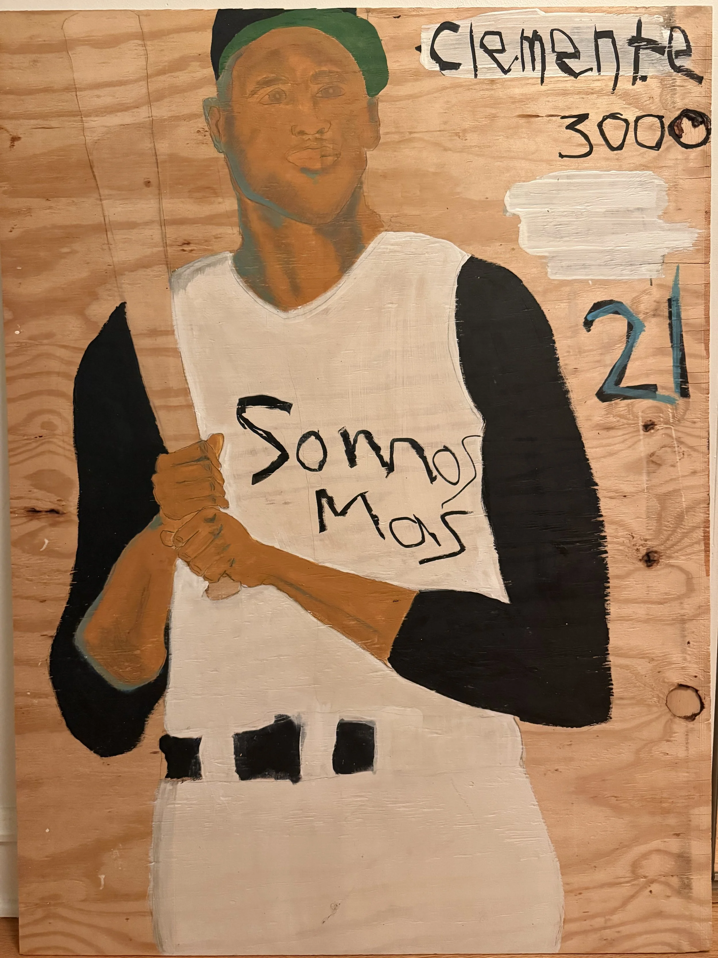 Clemente 21 (My big baseball card)