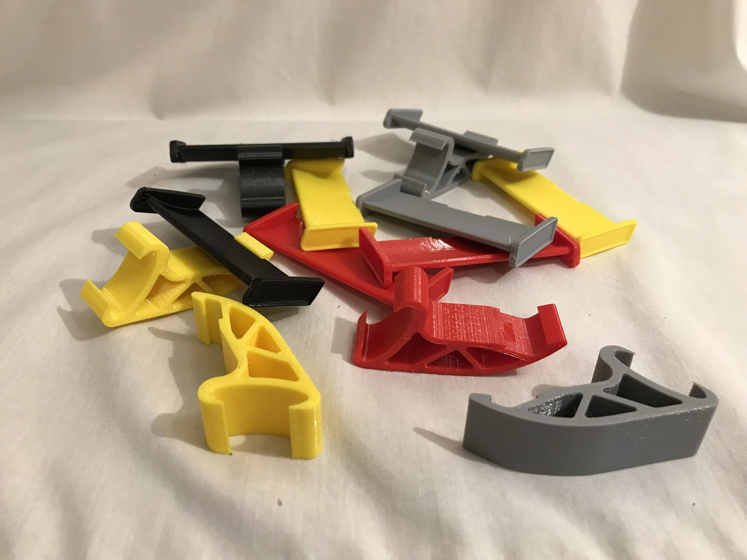 Croc spoilers in red, yellow, black, and gray
