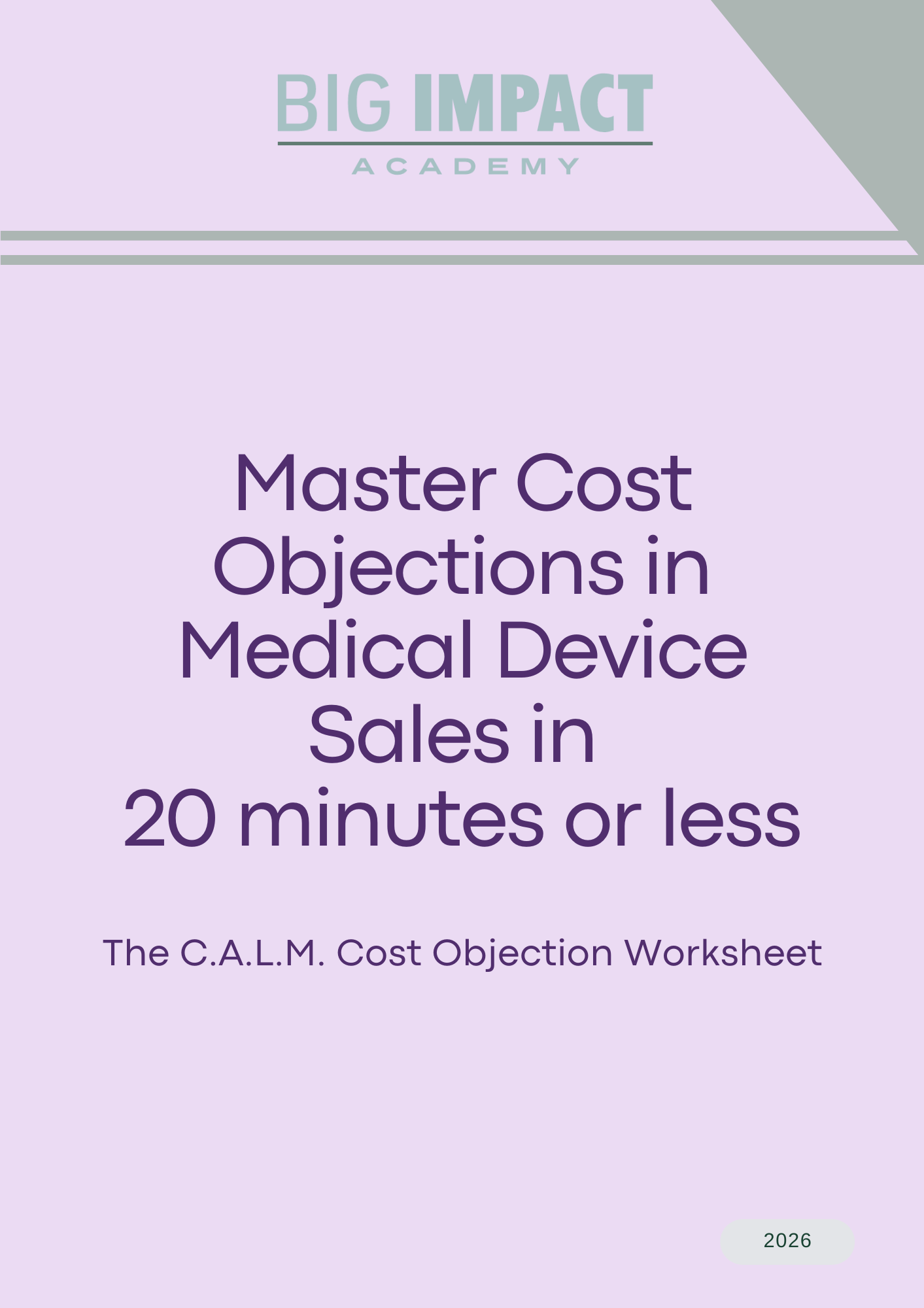 Master Cost Objections in Medical Device Sales in  20 minutes or less