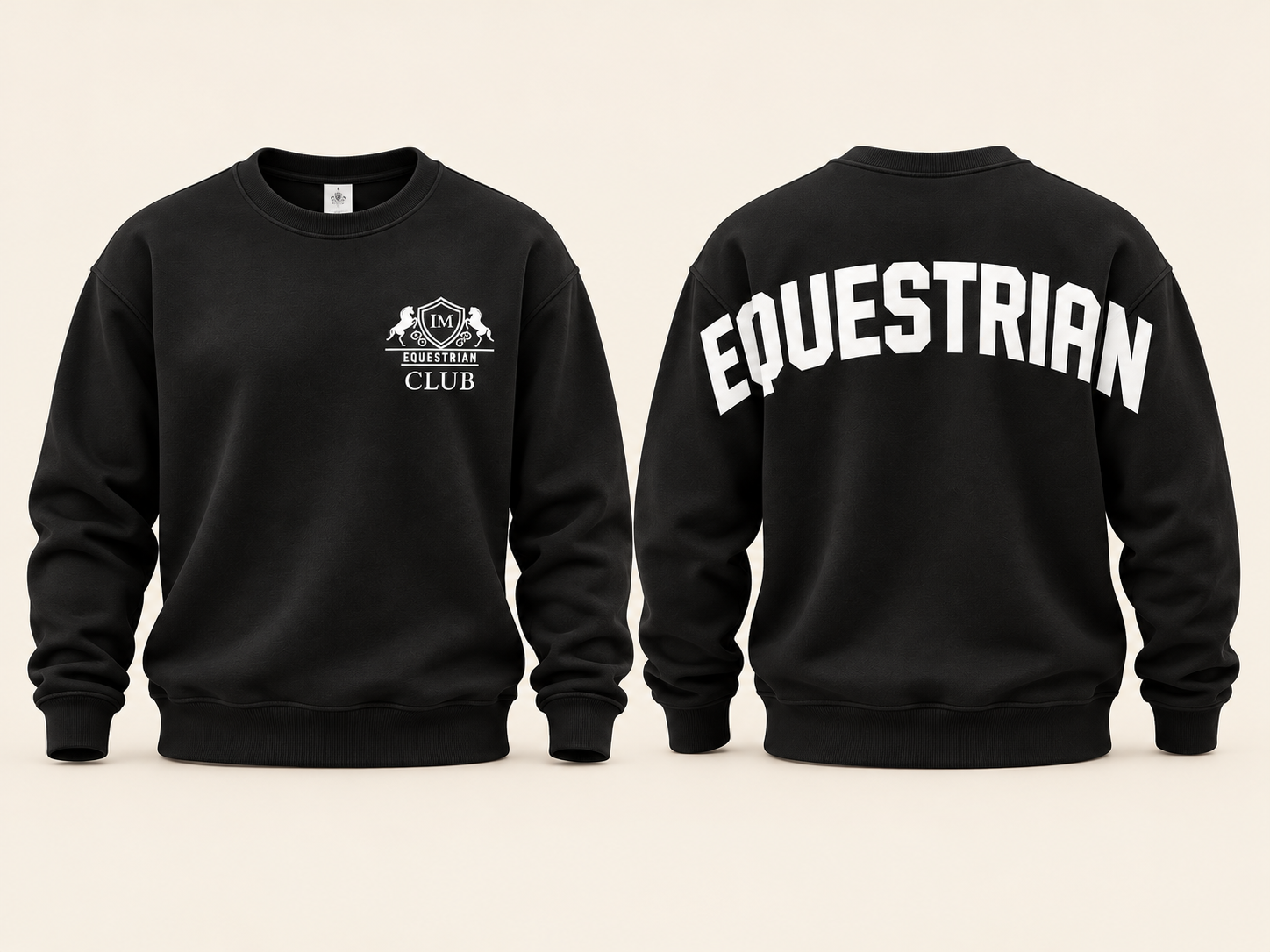 Black Equestrian Club Sweatshirts.png