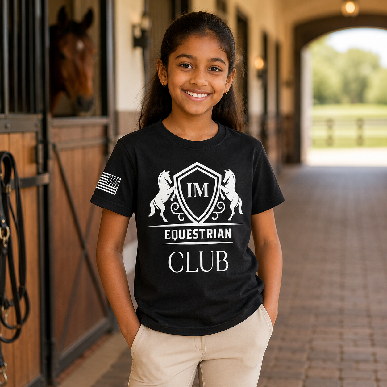 Girl wearing new screen print printed T-shirt.png