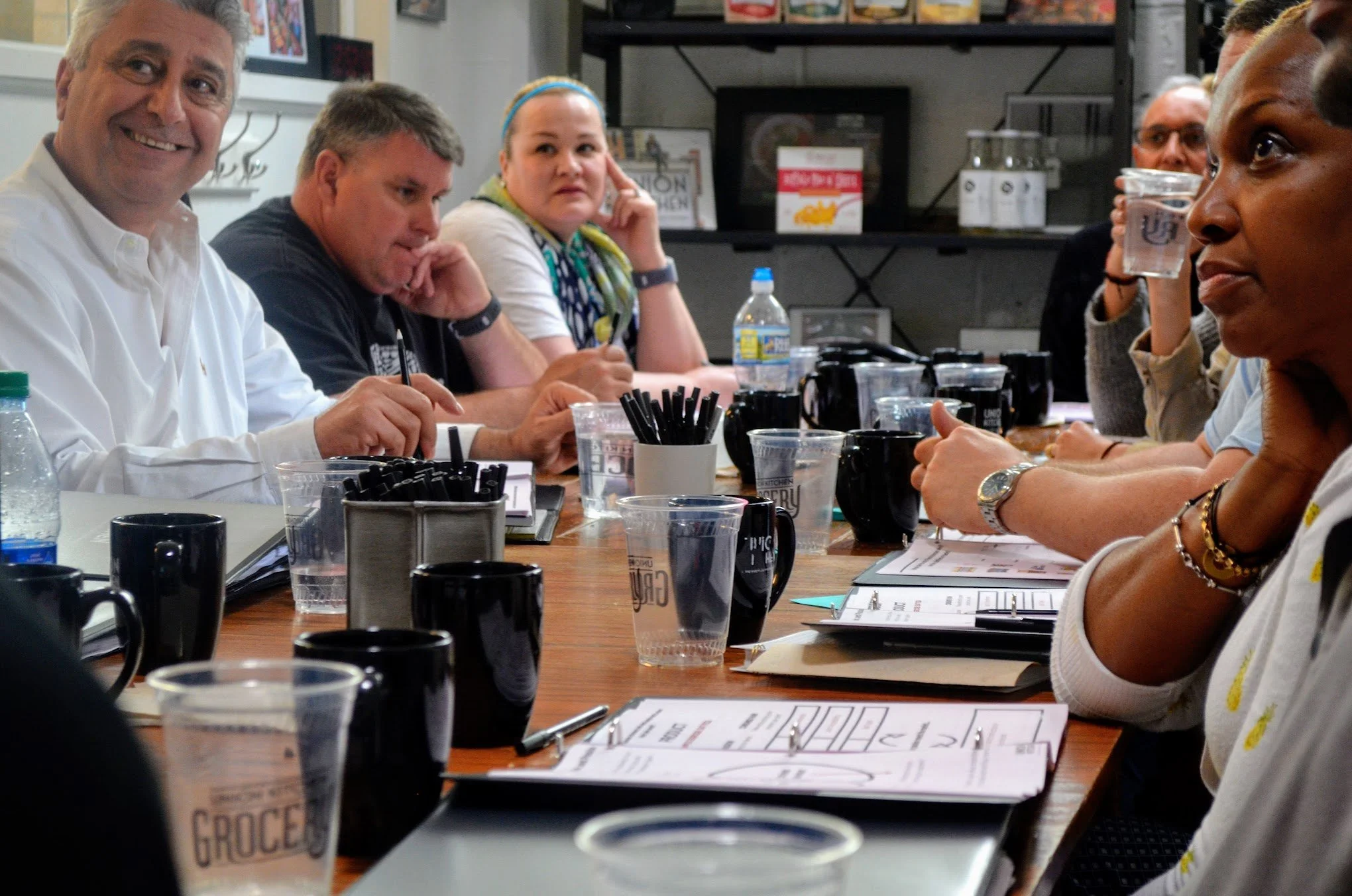 Group of individuals learning for a career in hospitality