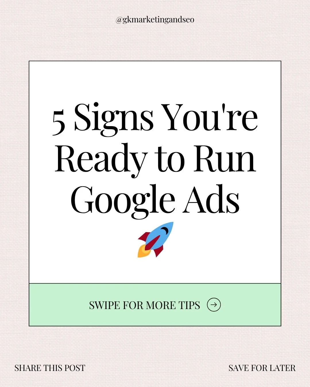 Are you leaving money on the table by not running Google Ads? 👀

Most small business owners think Google Ads isn&rsquo;t for them &mdash; but the truth is, if people are searching for your service online, you should be showing up. The question isn&r