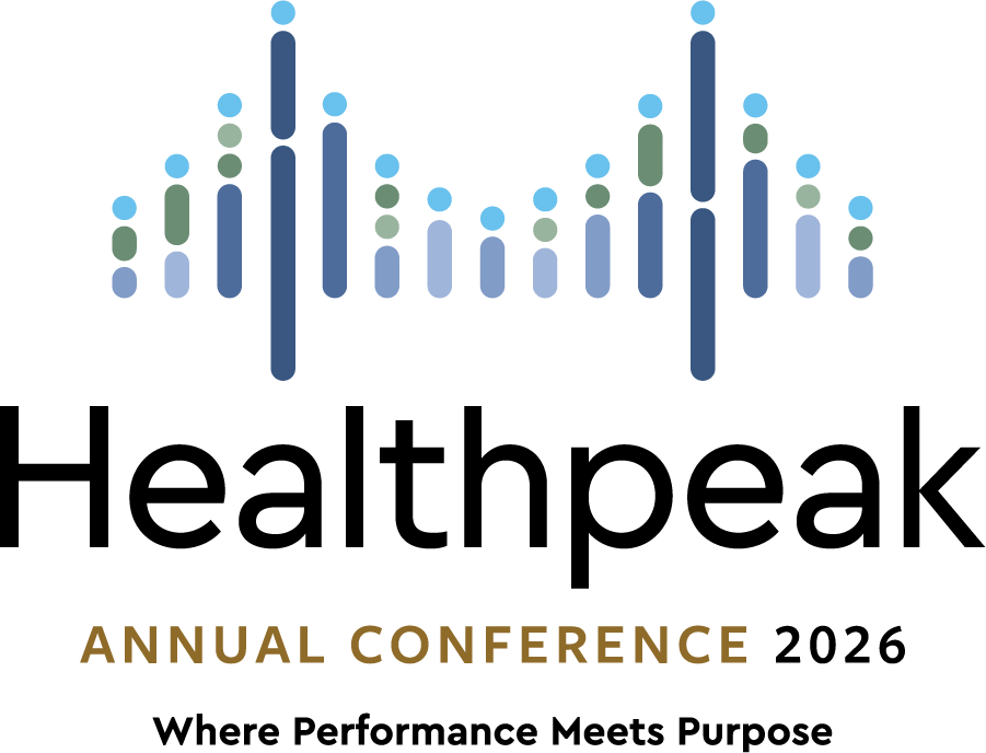 Colorful digital equalizer graphic with blue, green, and purple bars on a black background, with the text 'Annual Conference' in gold at the bottom.