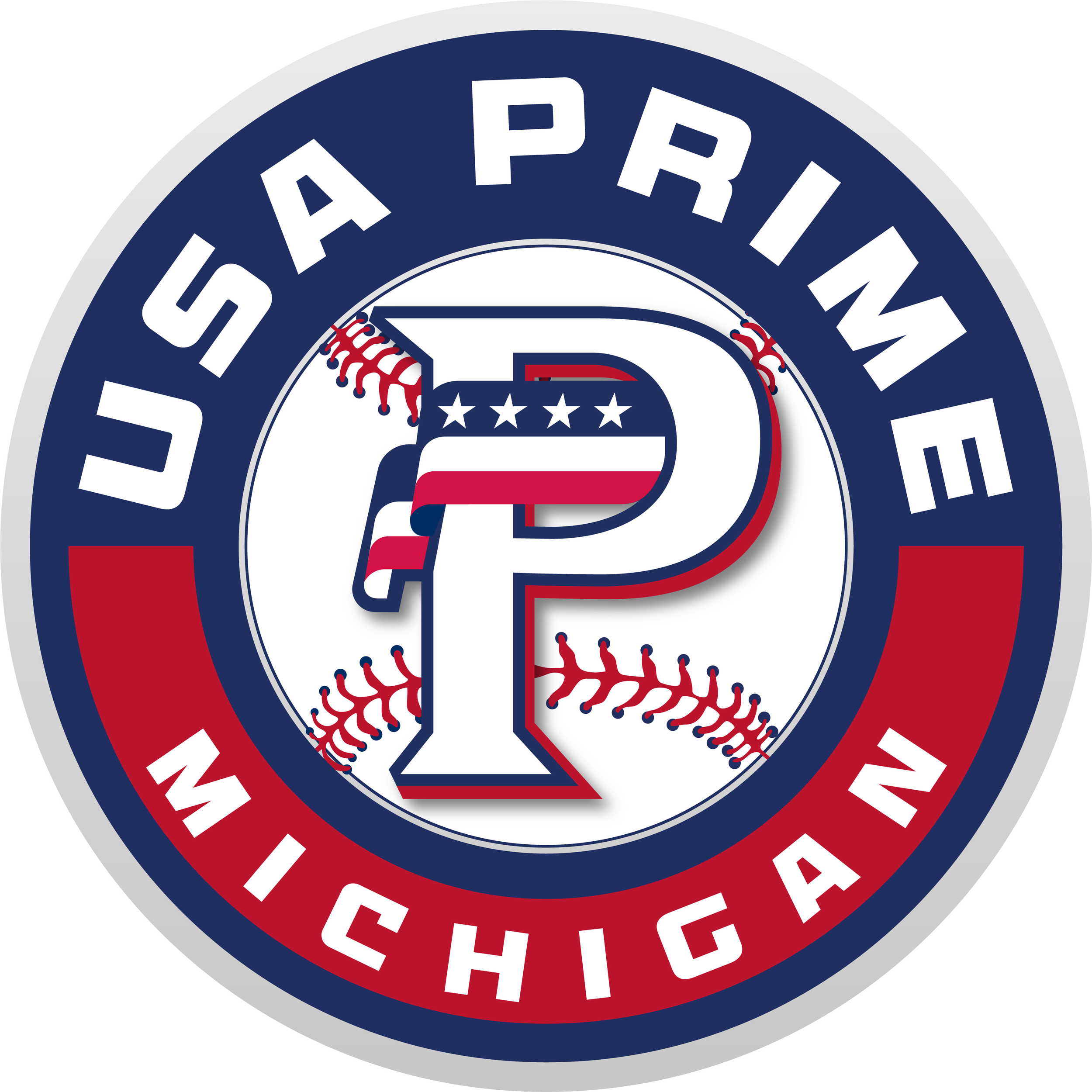 Major League Baseball team logo with a large red, white, and blue circular design featuring an eagle and stars, representing the Minnesota Twins.