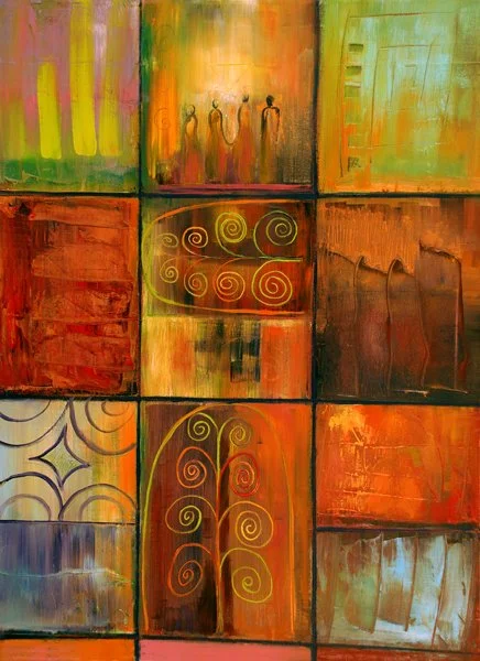 Variations on a Minoan Theme, oil