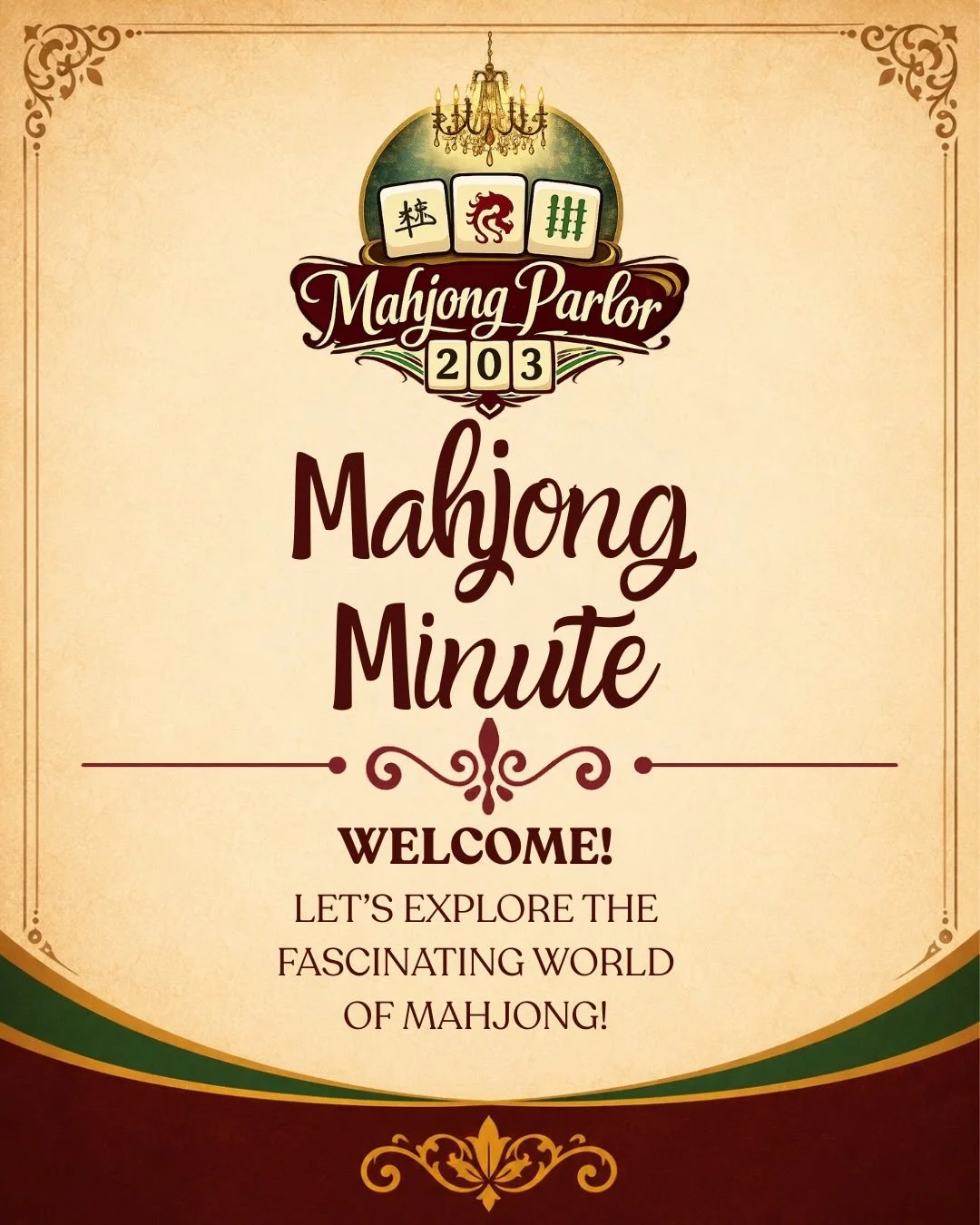 Monday Mahjong Minute!
#mahj101
#mahj102
#mahjonglessons