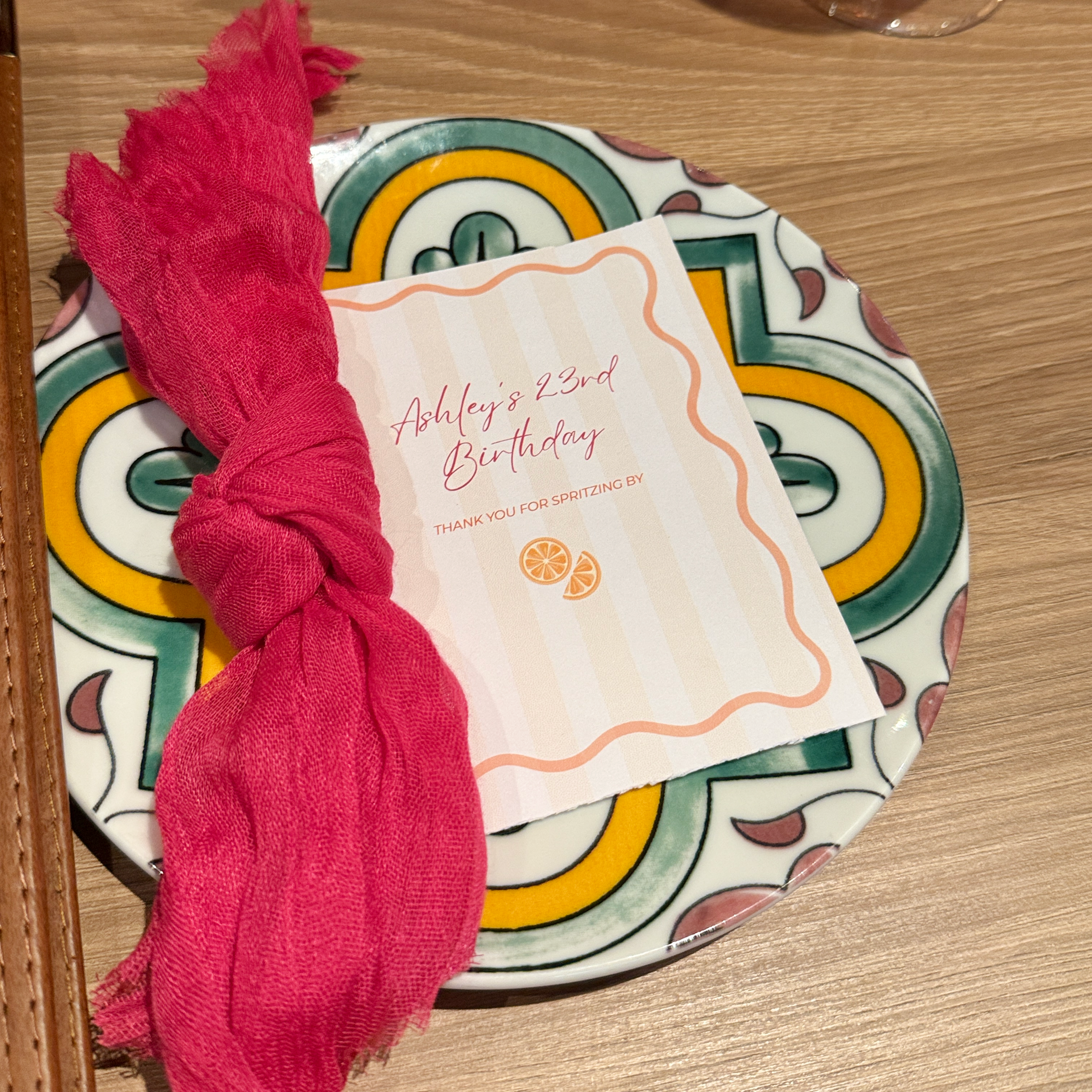 Cheesecloth Napkins — white, gold, baby pink, hot pink, blue, green