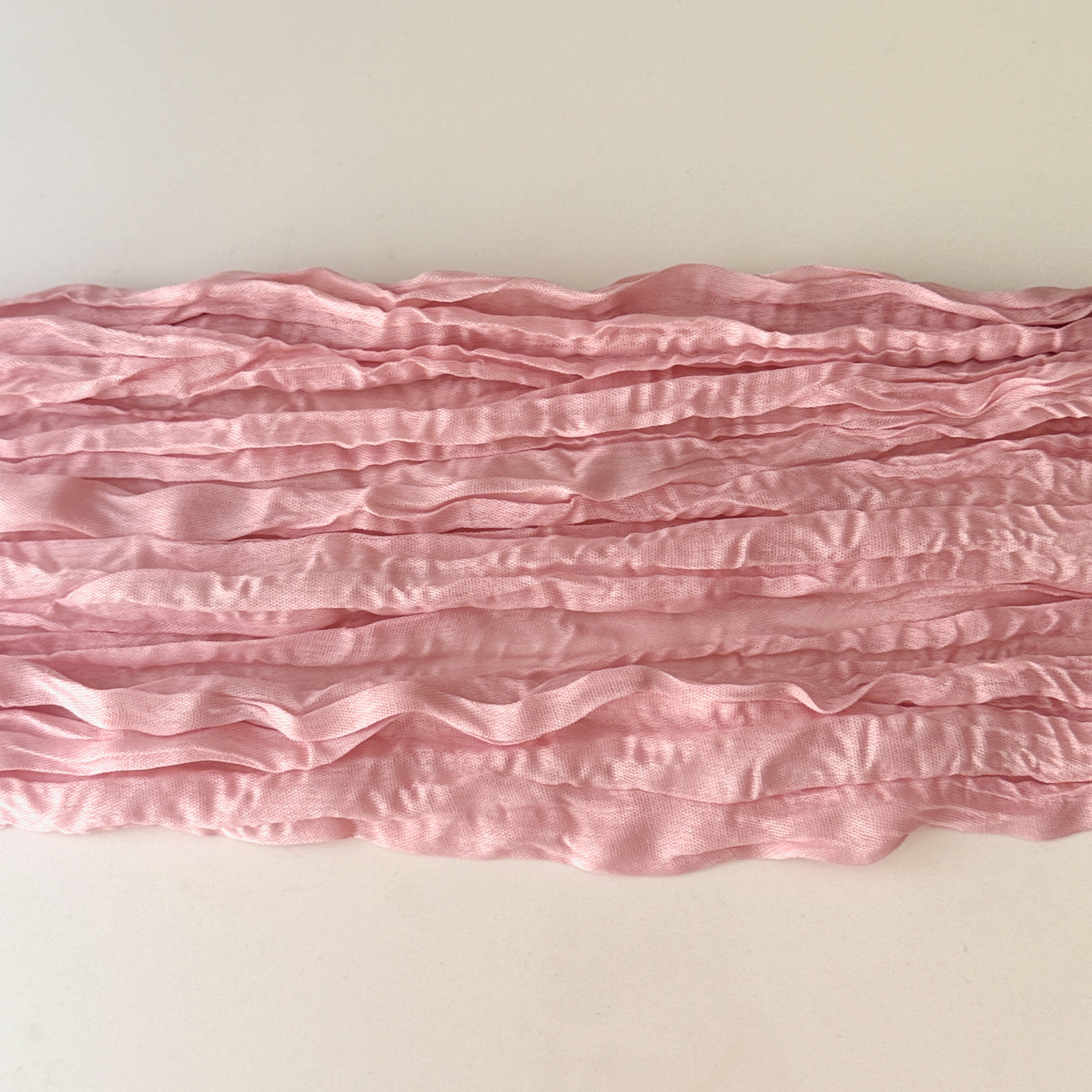 Cheesecloth Table Runner — white, gold, baby pink, hot pink, blue, green
