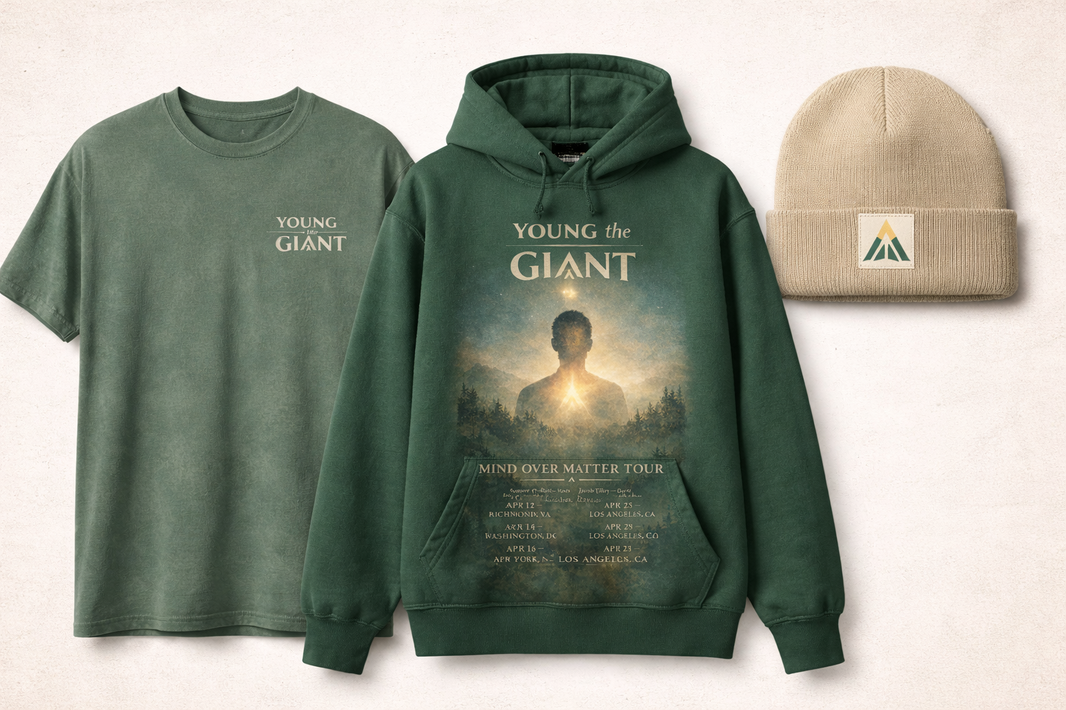 Young the Giant merchandise display.png