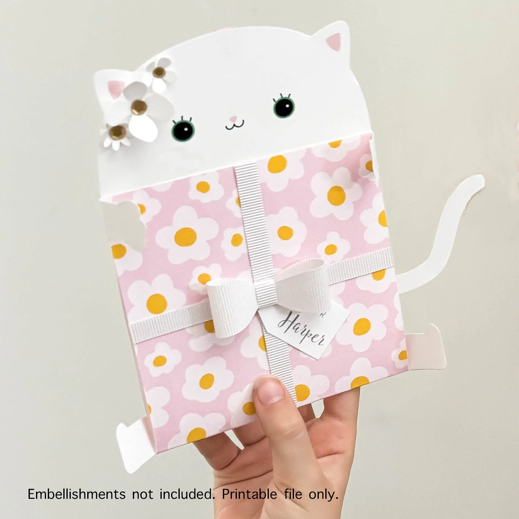 Cute Kitten Party Invitation - Downloadable Printable PDF File