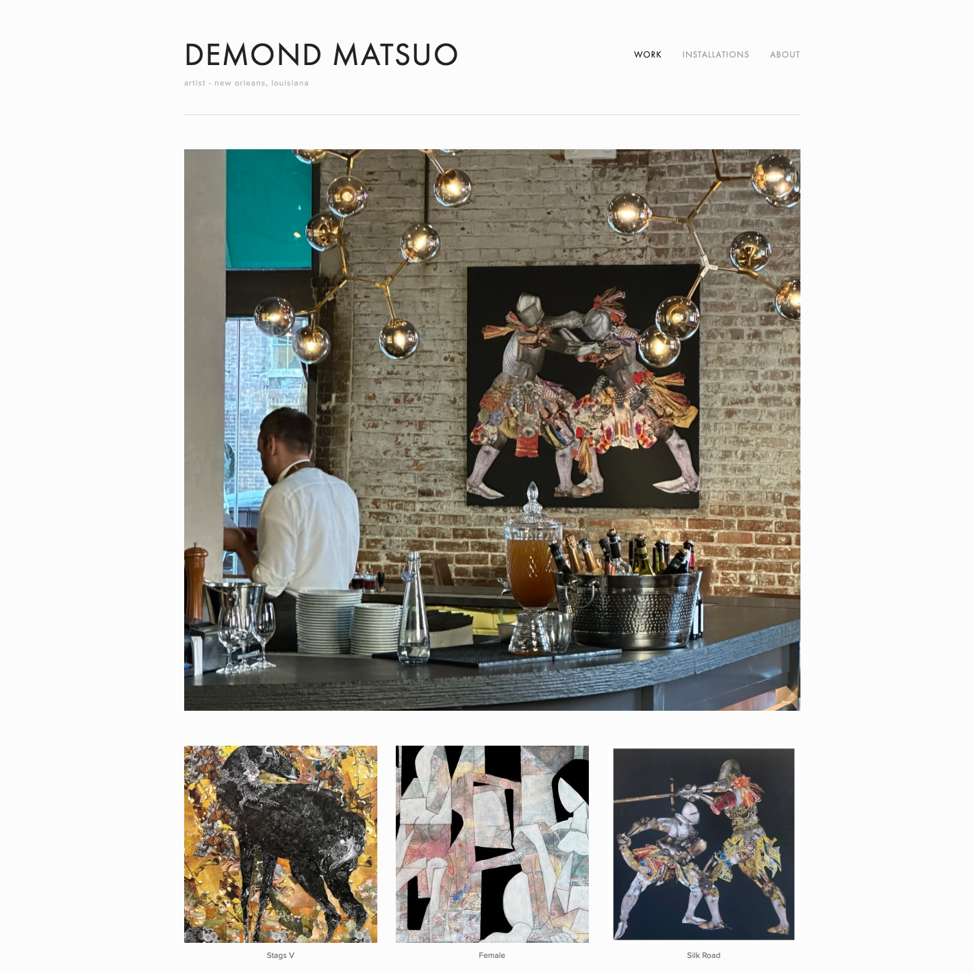 Demond Matsuo, artist, based in New Orleans, website