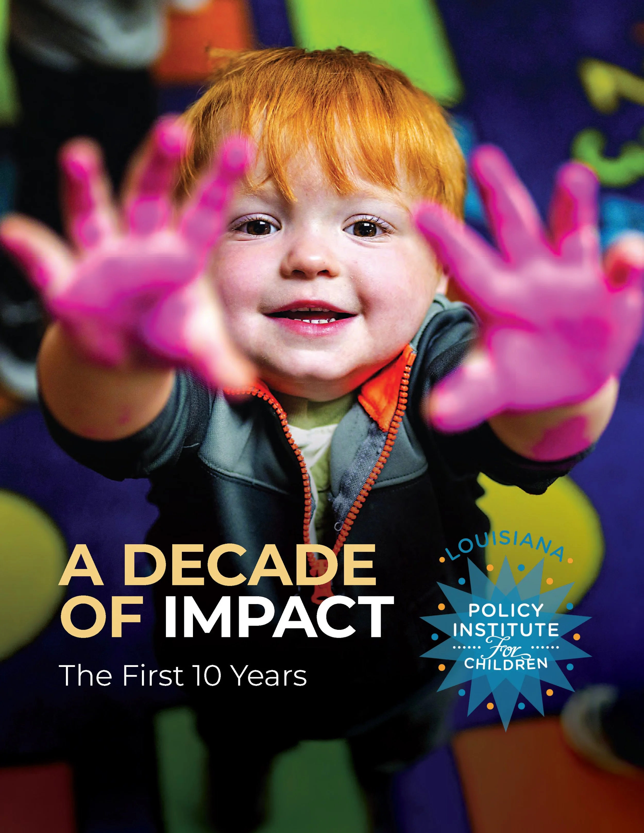 Cover of LPIC's report titled 'A Decade of Impact: The First 10 Years'