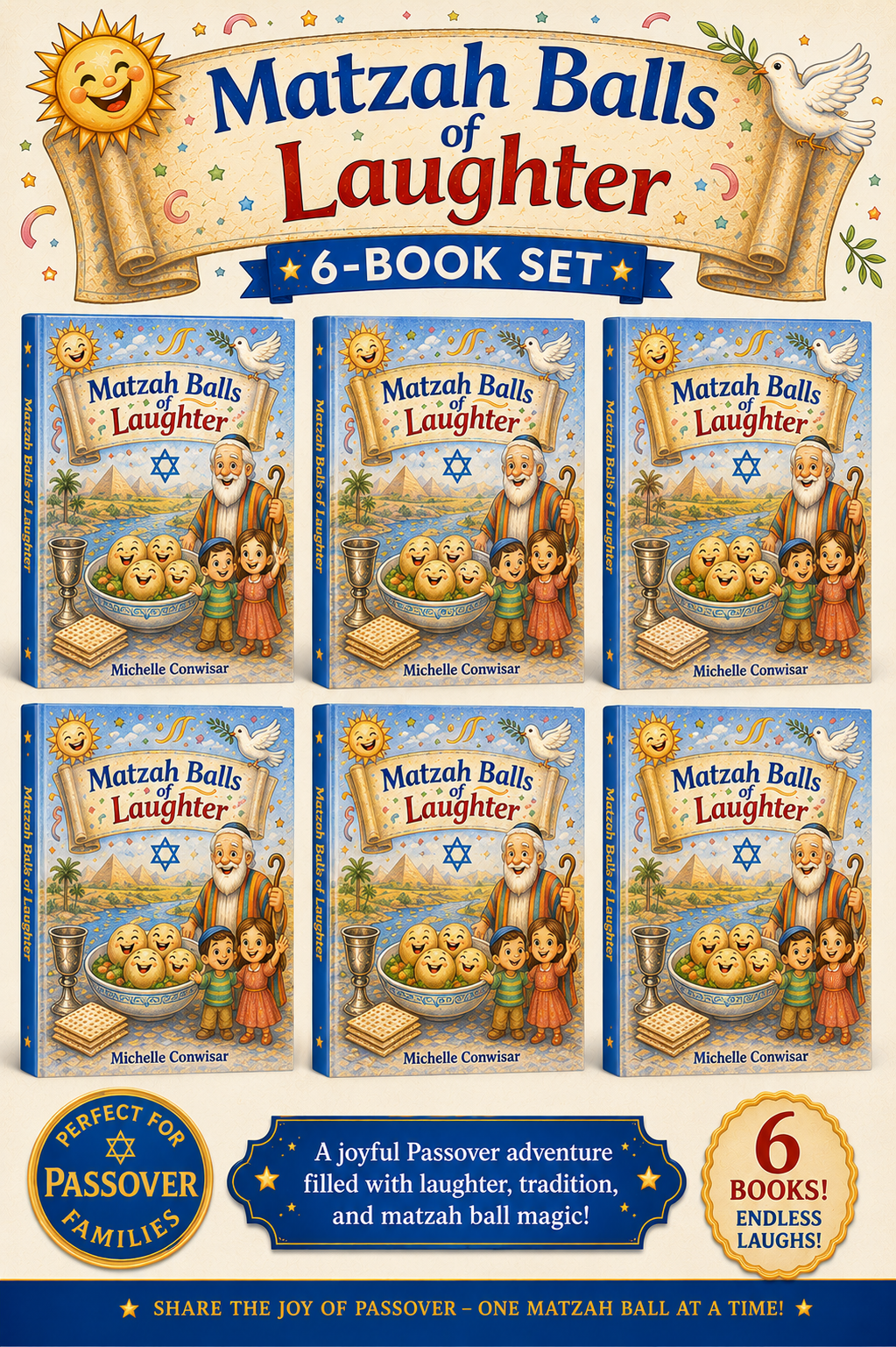 Matzah Balls of Laughter; set of 6 soft cover books