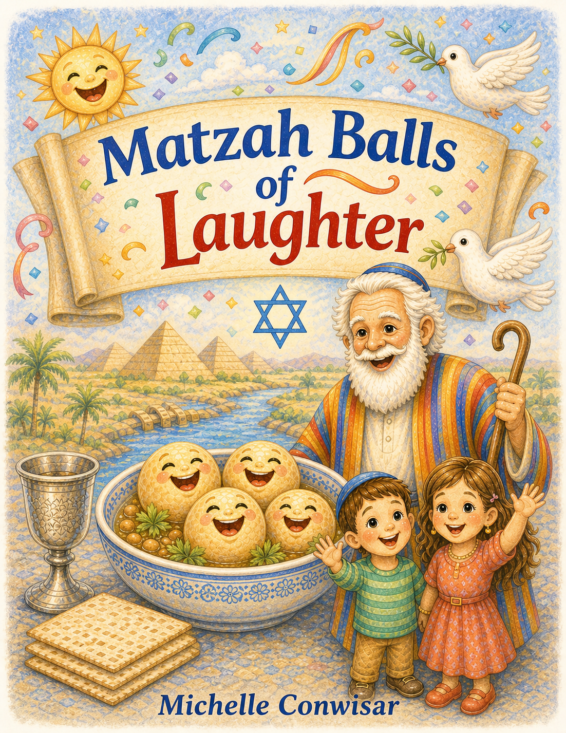 Matzah Balls of Laughter: a humurous and interactive 8.5 x 11 soft cover Passover Haggadah for families