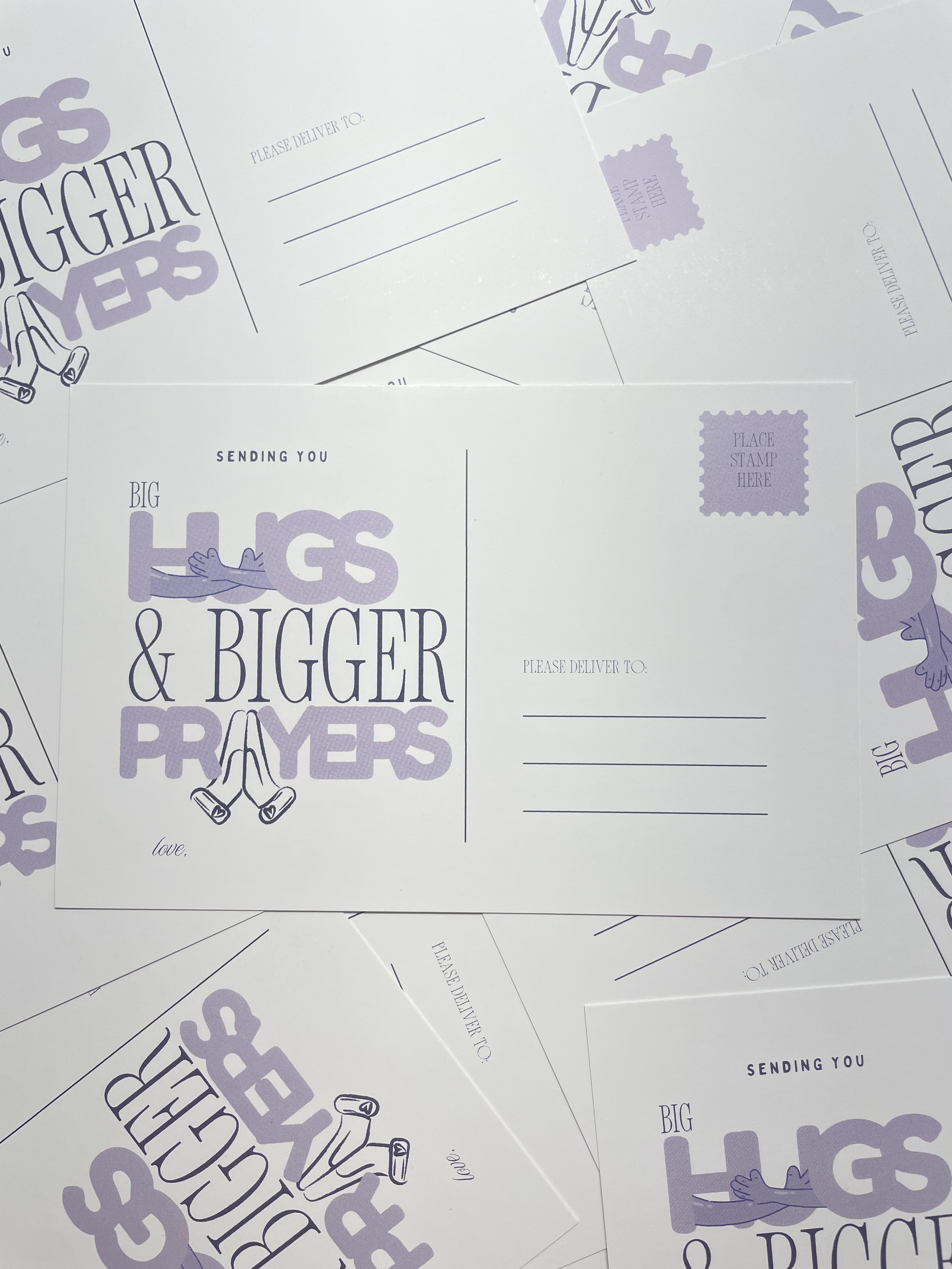 Stationary [Big Hugs, Bigger Prayers Postcard]