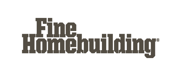 Text reading 'Fine Homebuilding' in a pixelated font.