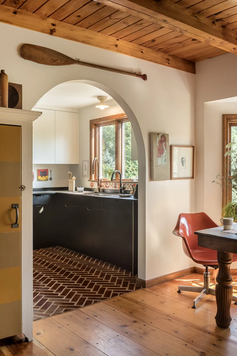 Eclectic kitchen in Pownal, Maine
