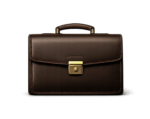 Briefcase icon representing jobs, small business growth, and economic development in Berks County Pennsylvania