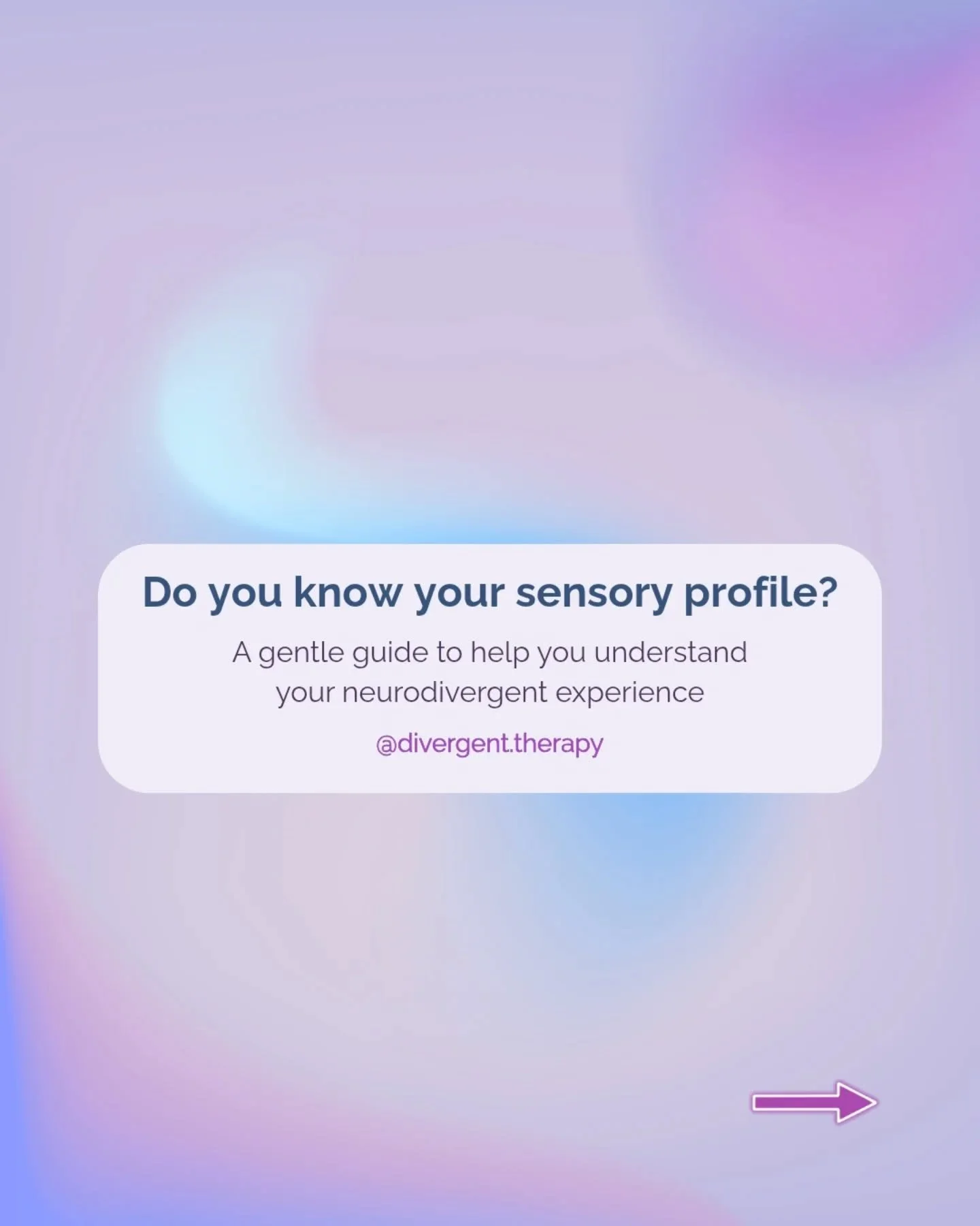 Do you often feel overwhelmed in noisy environments or struggle to notice when you're hungry? You're not being 'dramatic' - it's your unique sensory profile! 🧠 

Swipe to learn how our neurodivergent brains take in and process the world and why know