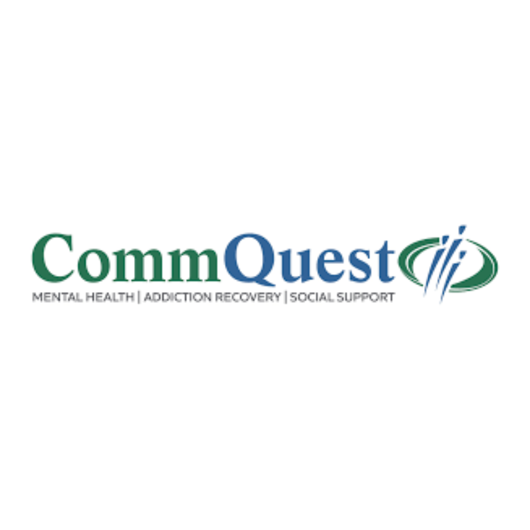 CommQuest logo with tagline 'Mental Health, Addiction Recovery, Social Support'