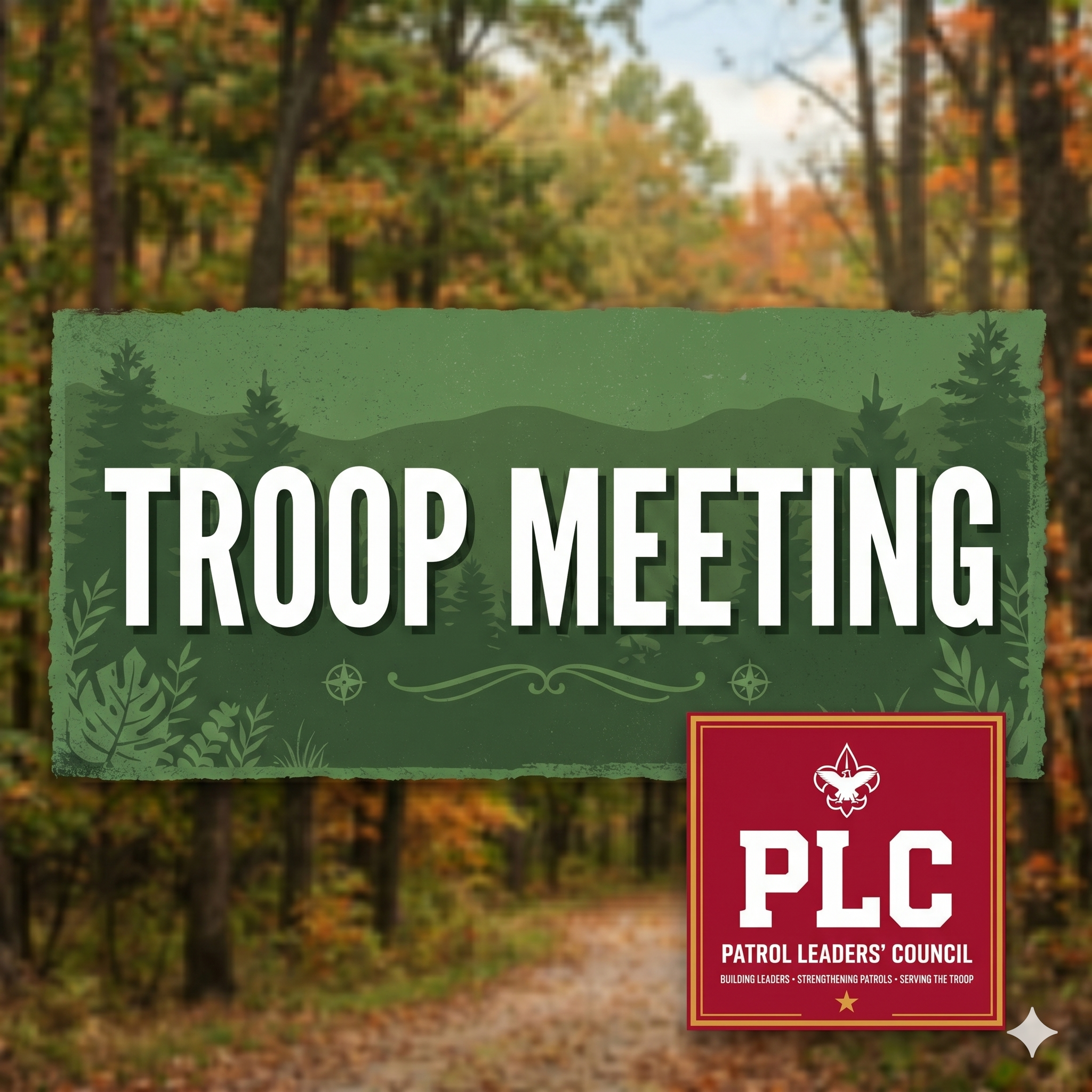 Troop Meeting &amp; PLC