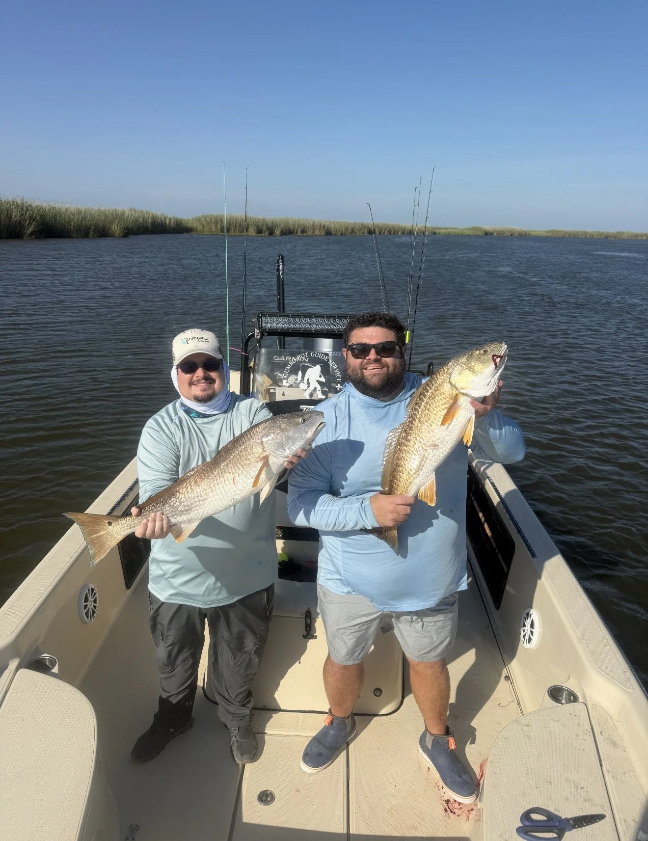 Redfish caught on a Gumbo Pot Guide Service charter near Dularge, LA