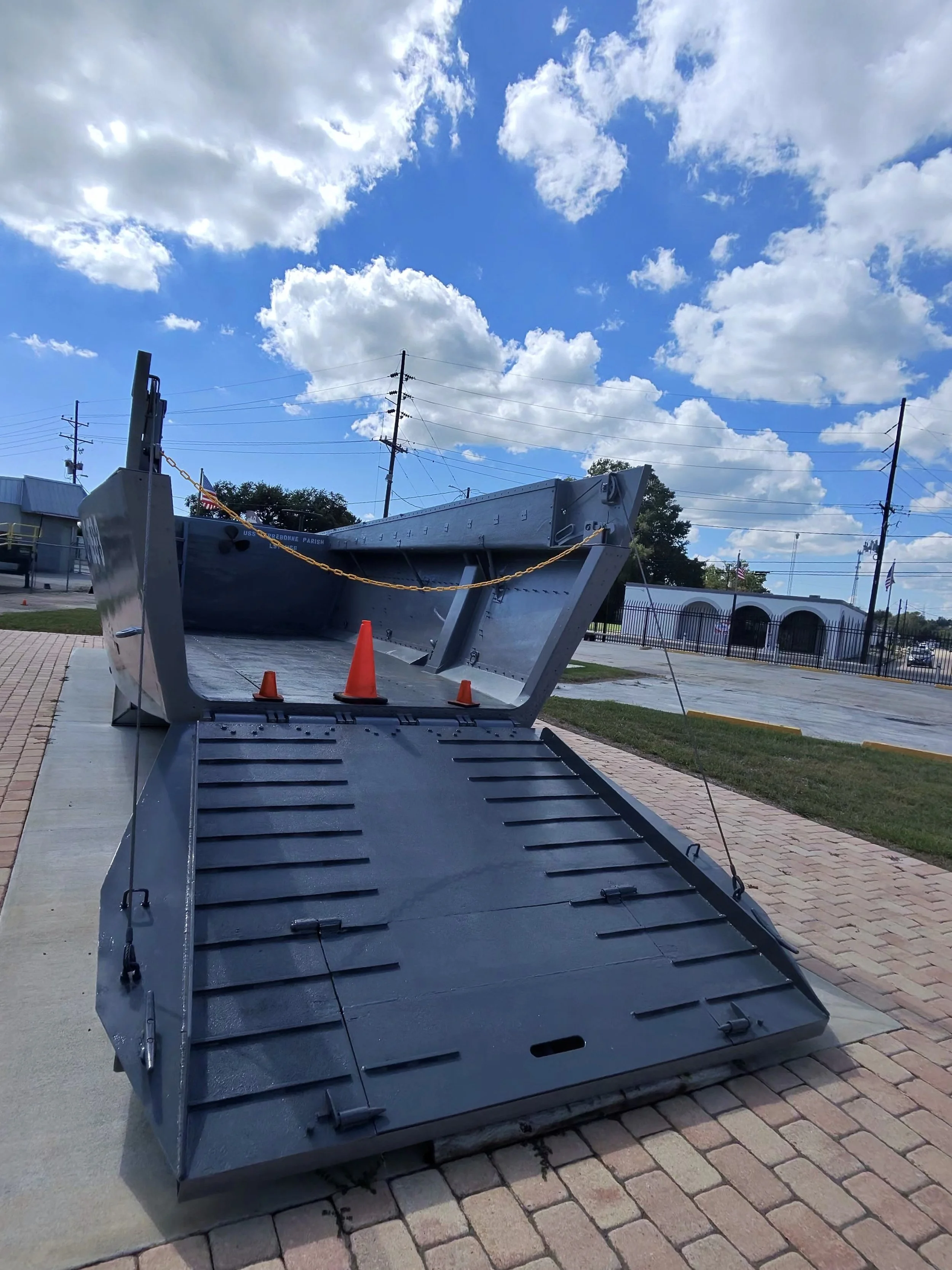 Landing craft on display at the Regional Military Museum in Houma, LA