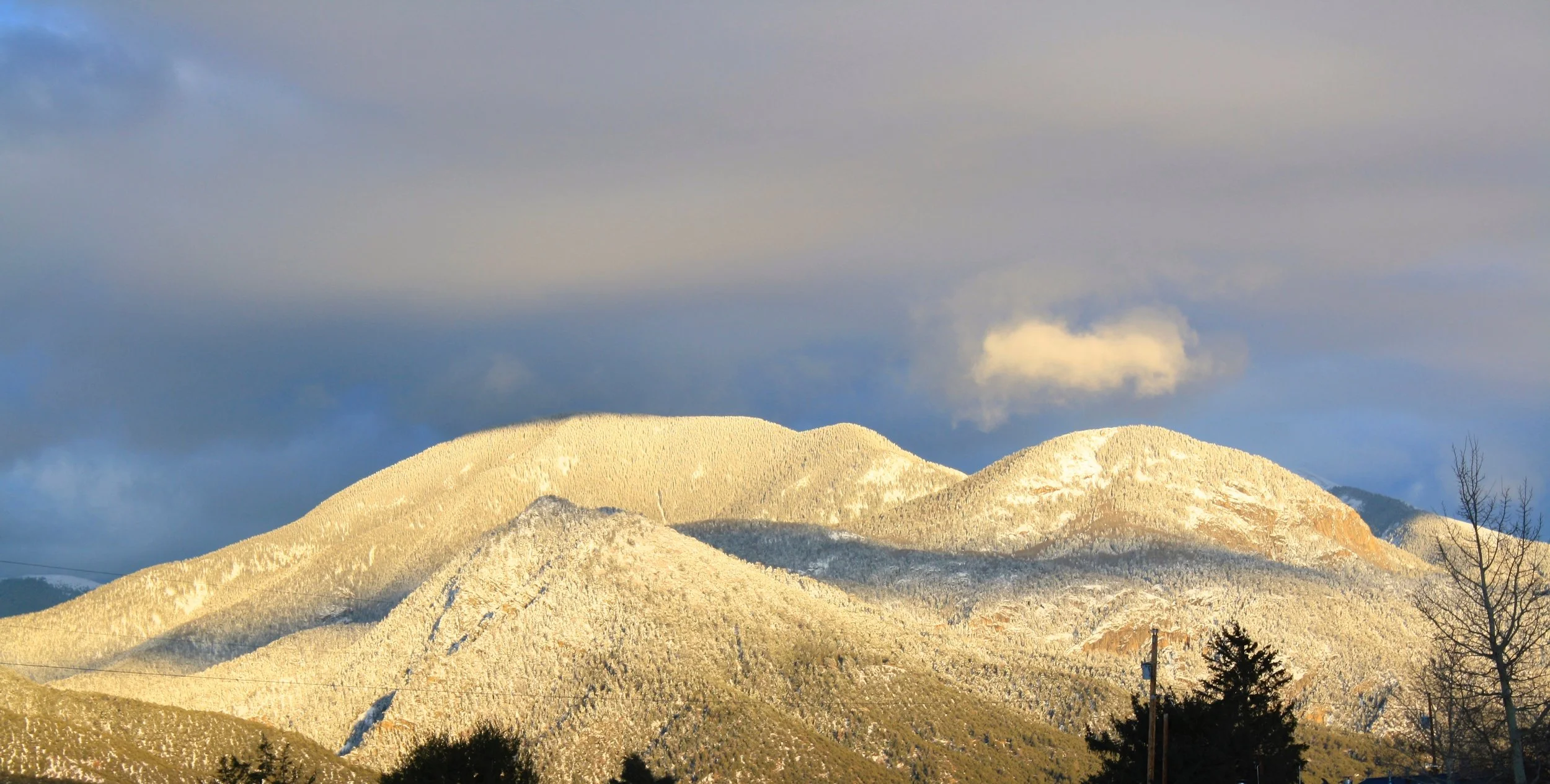 Sangre de Cristo Mountains with snow