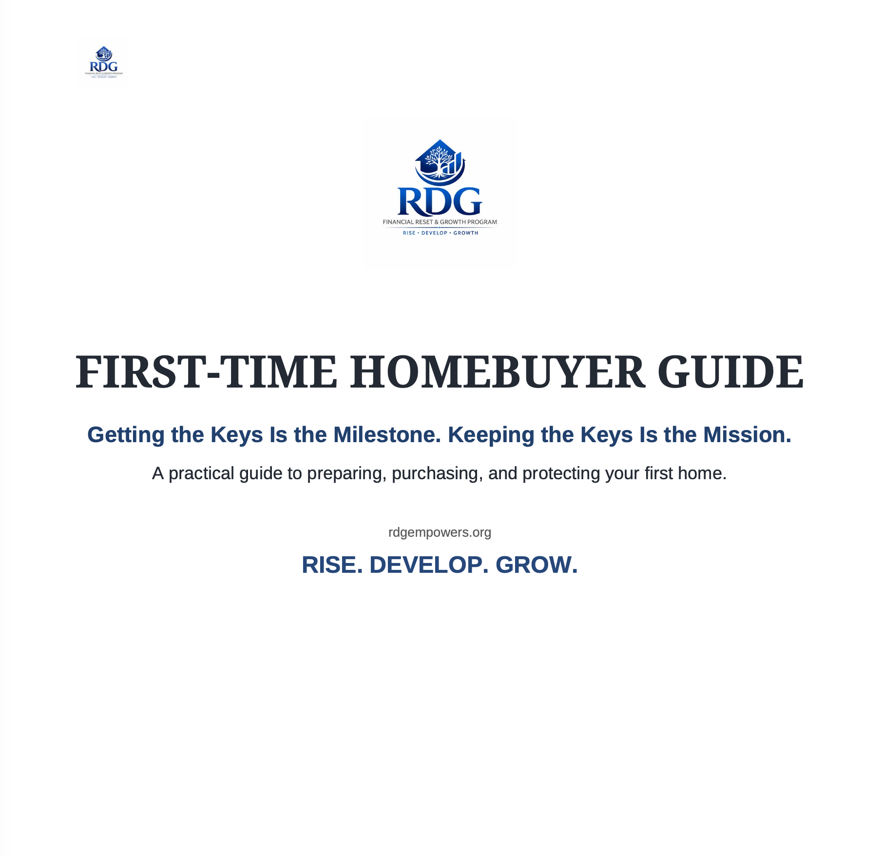 RDG First-Time Homebuyer Guide