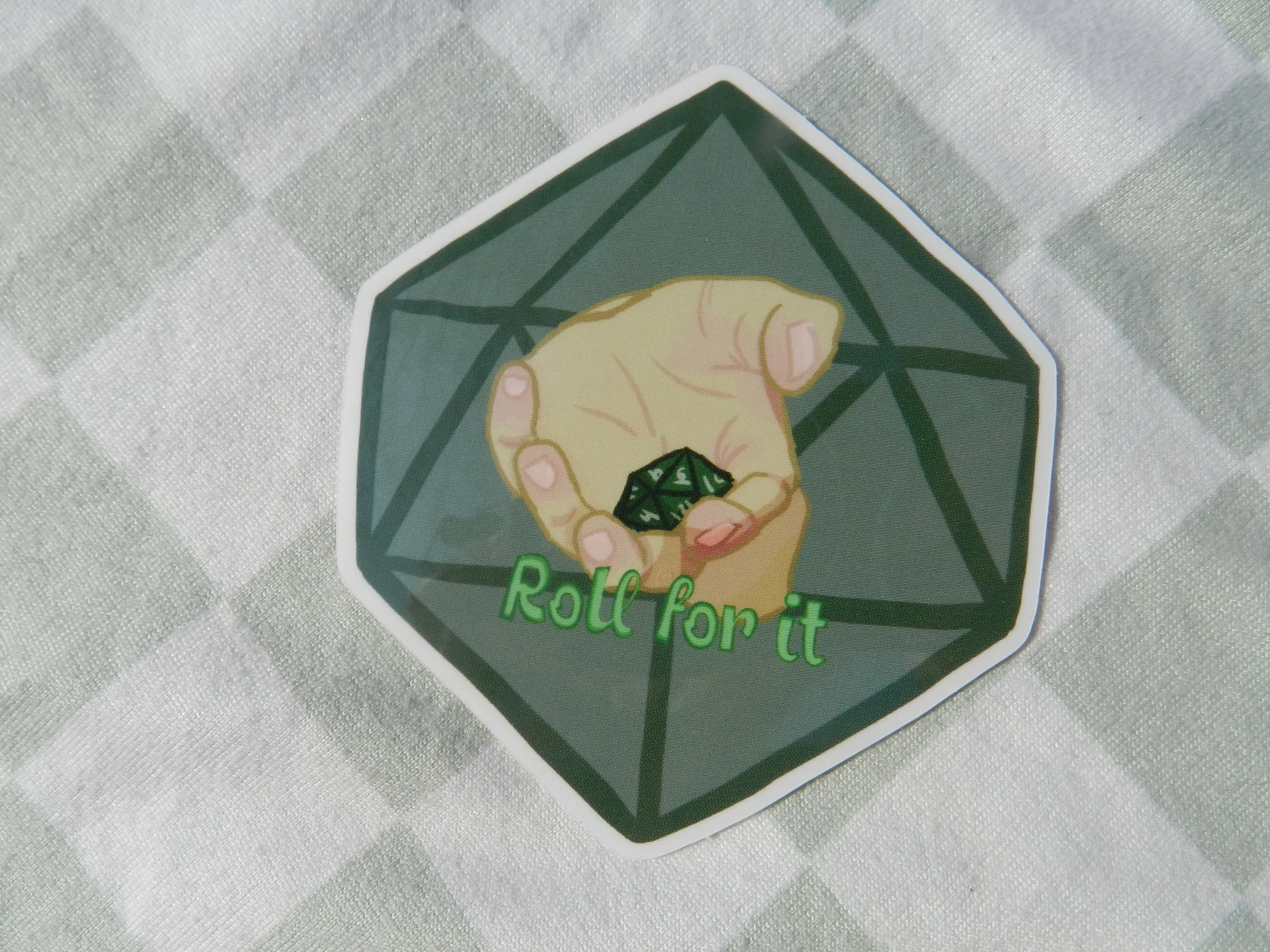 Roll for It Sticker