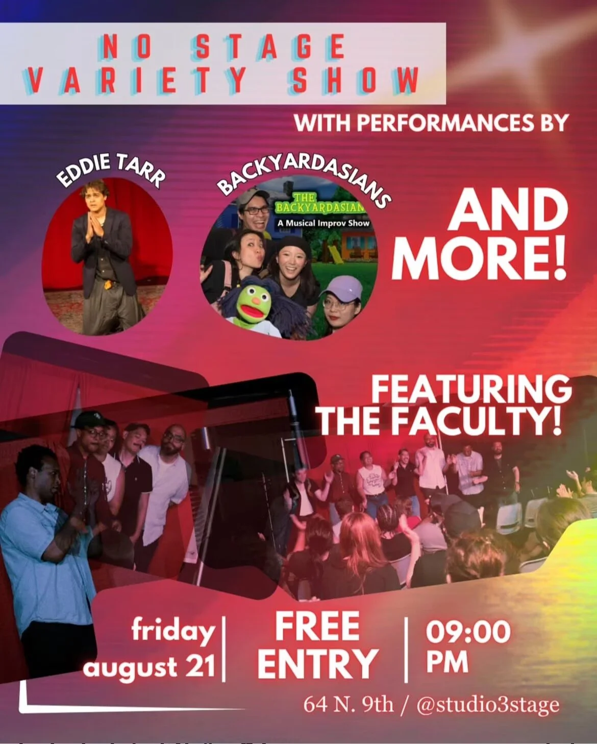 【Free Admission!】Variety Show with Guest Performers: BackyardAsians!